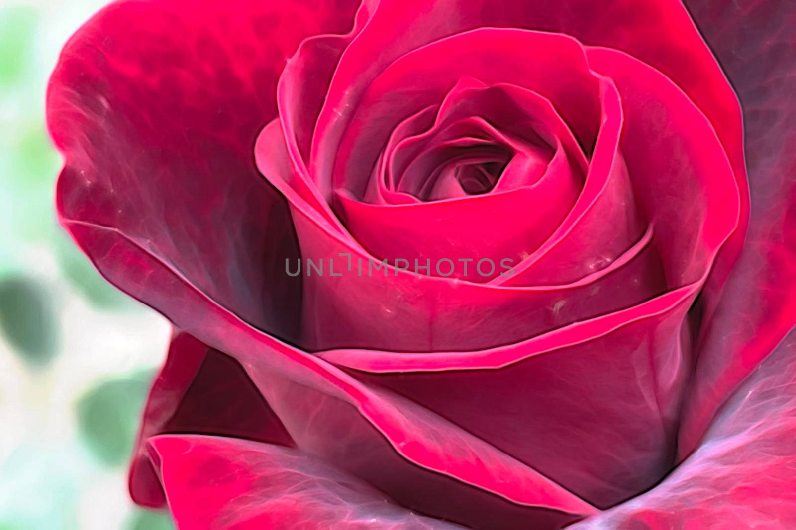 close up rose flower in nature