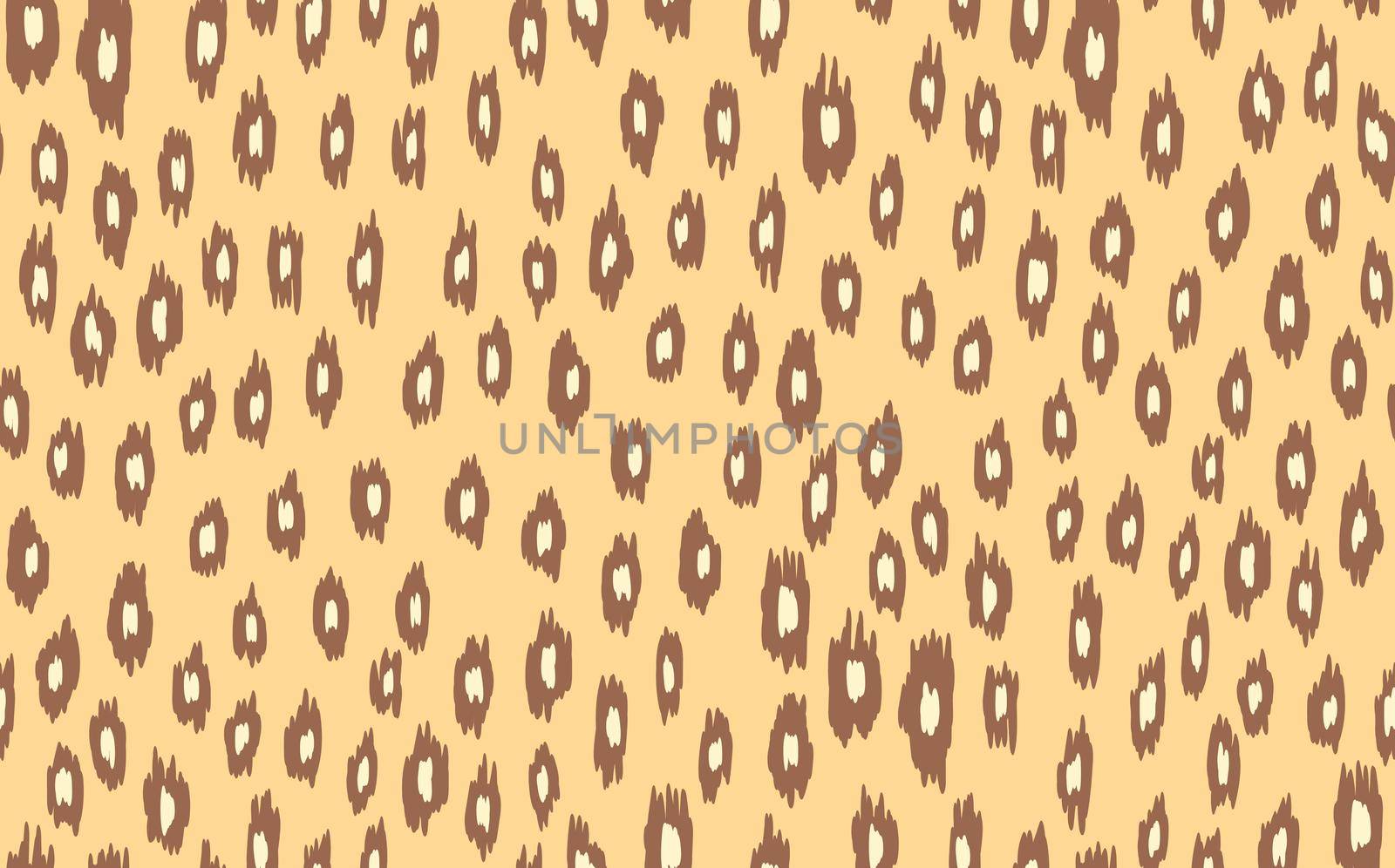 Abstract modern leopard seamless pattern. Animals trendy background. Beige and brown decorative vector stock illustration for print, card, postcard, fabric, textile. Modern ornament of stylized skin by allaku