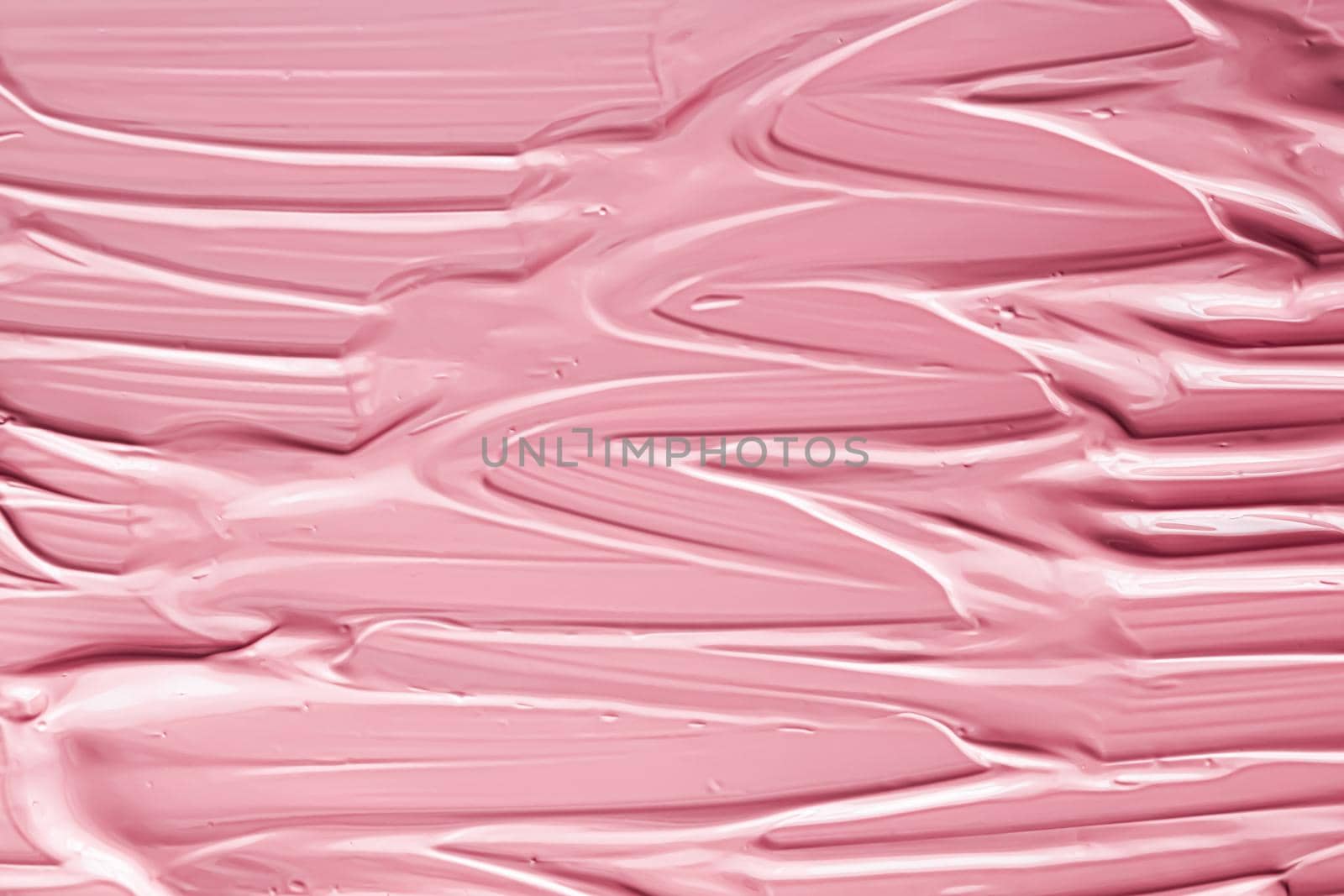 Pink lipstick or lip gloss texture as cosmetic background, makeup and beauty cosmetics product for luxury brand, holiday flatlay backdrop or abstract wall art and paint strokes.