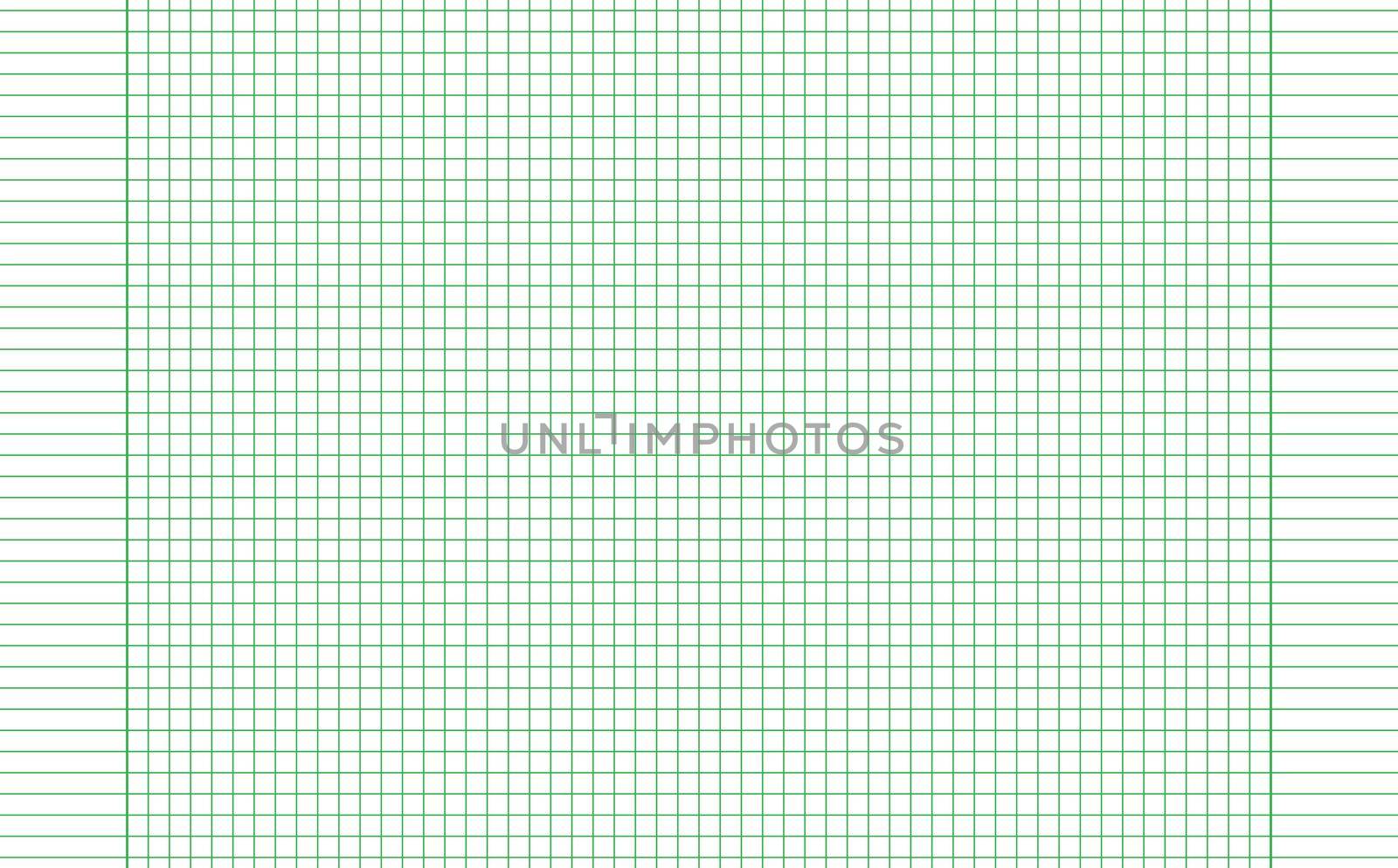 Graph paper. Printable squared grid paper with color horizontal lines. Geometric background for school, textures, notebook, diary. Realistic lined paper blank size reversal A5.