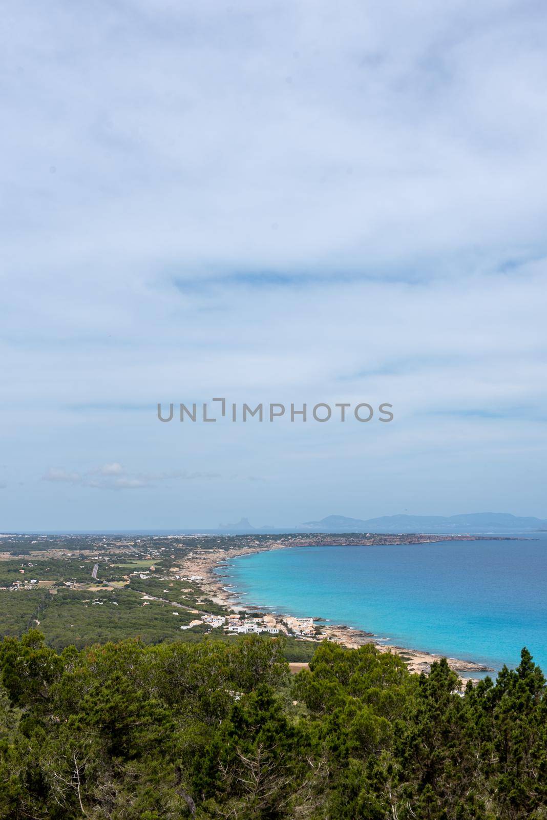 View from the Mirador de La Mola in Formentera, Spain. by martinscphoto