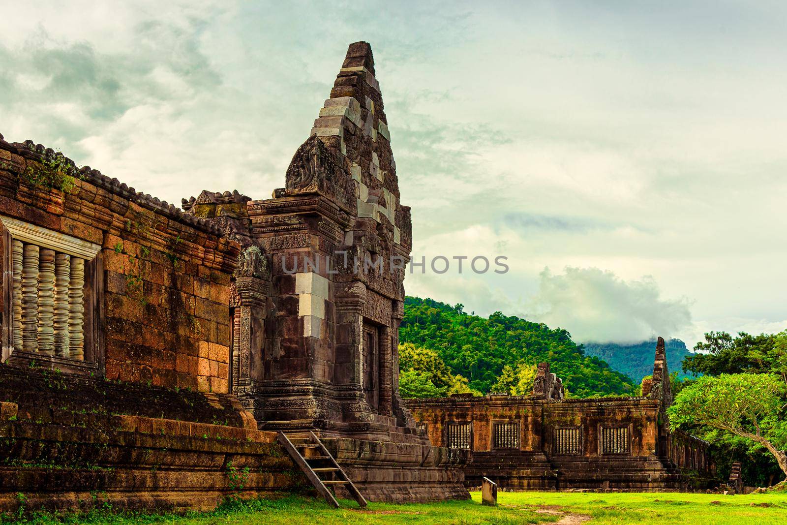 Vat Phou or Wat Phu is the UNESCO world heritage site in Champasak Province, Southern Laos. by NuwatPhoto