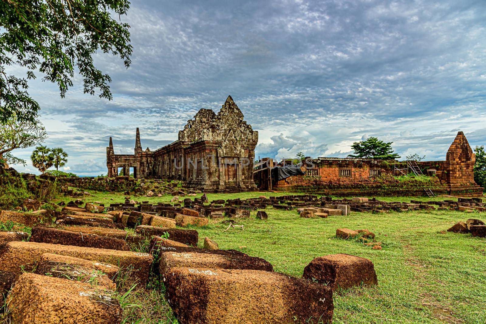 Vat Phou or Wat Phu is the UNESCO world heritage site in Champasak Province, Southern Laos. by NuwatPhoto