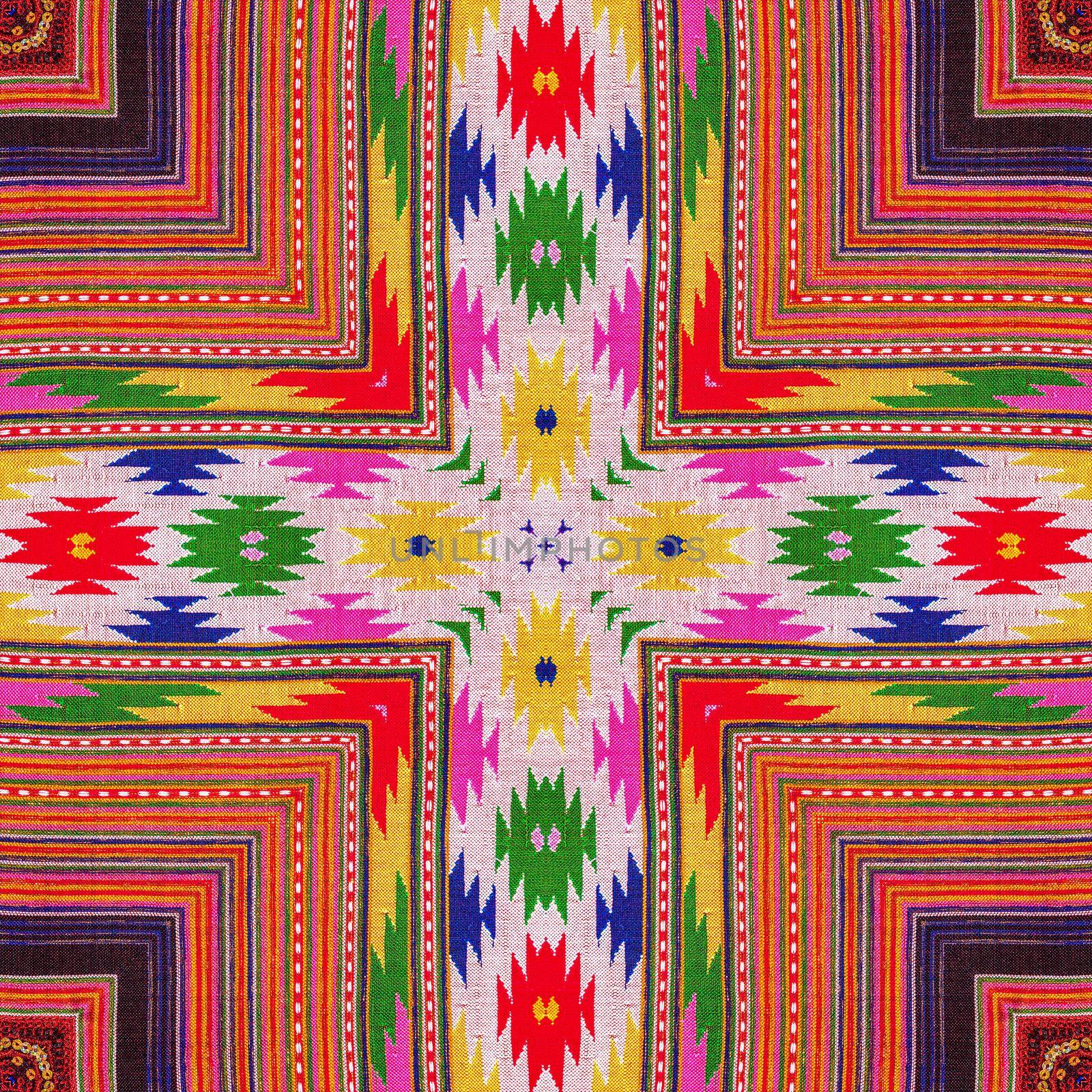 Colorful abstract kaleidoscope or endless pattern for background used.