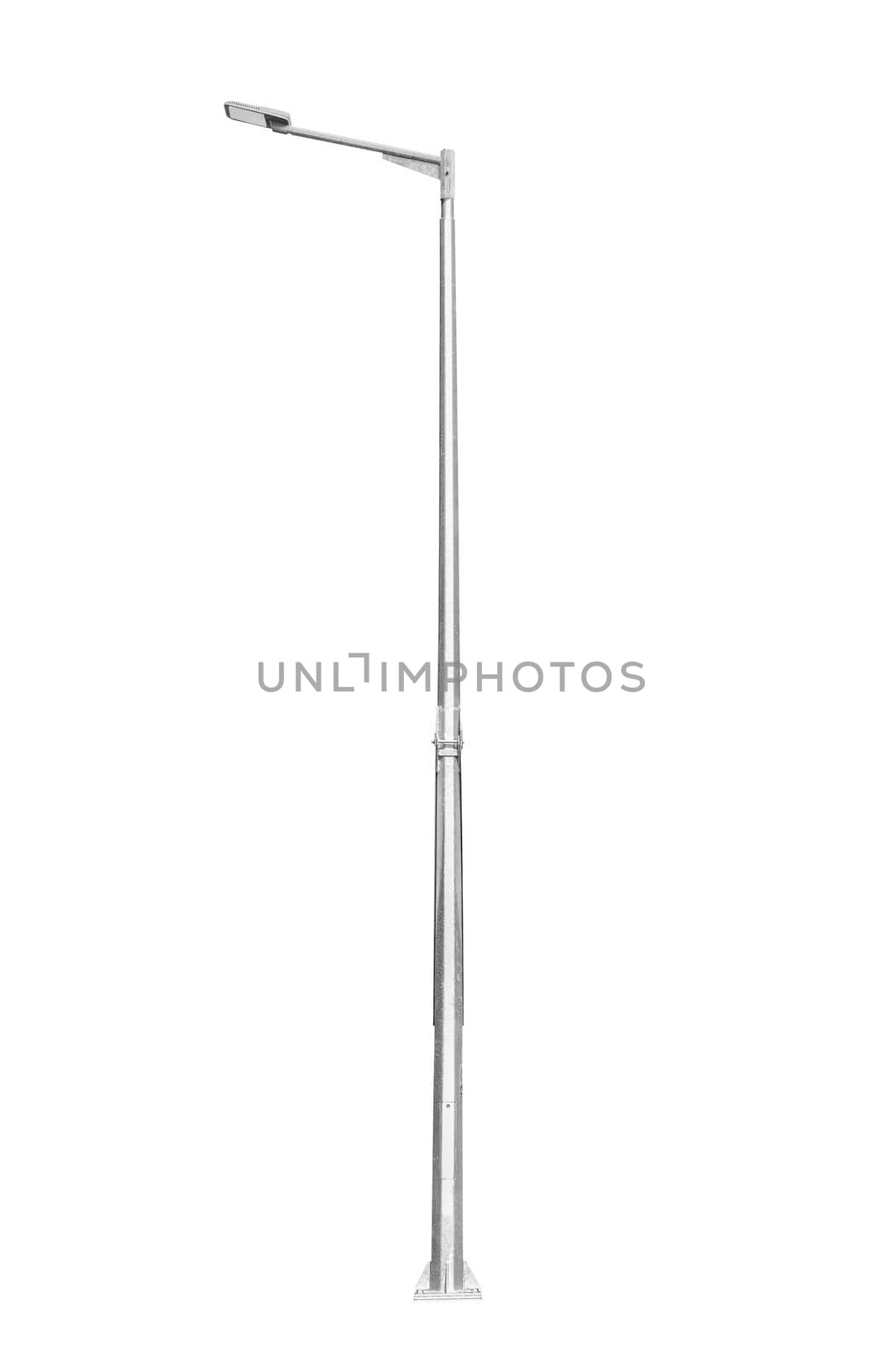 Street light pole isolated. by NuwatPhoto