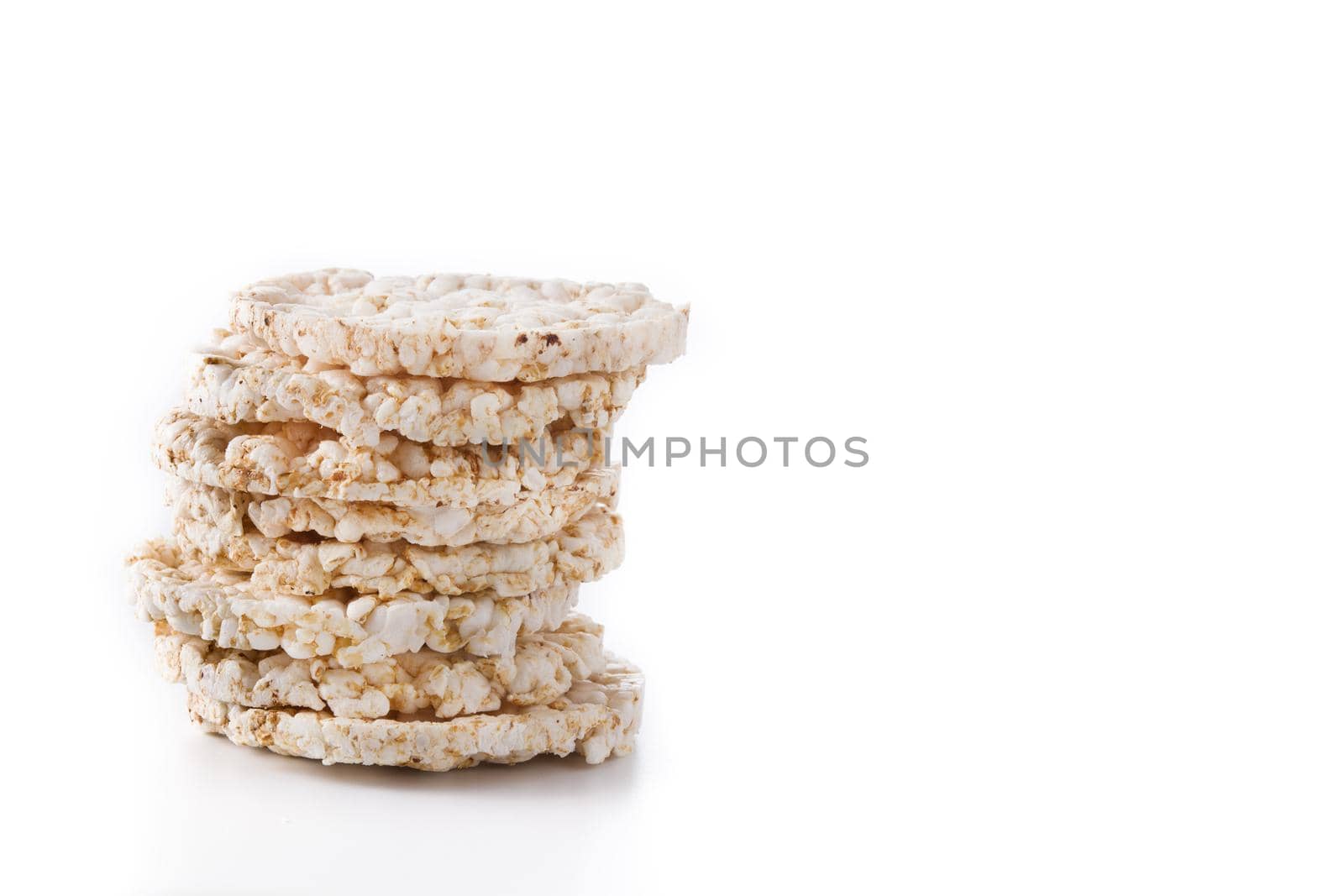 Pile of puffed rice cakes by chandlervid85