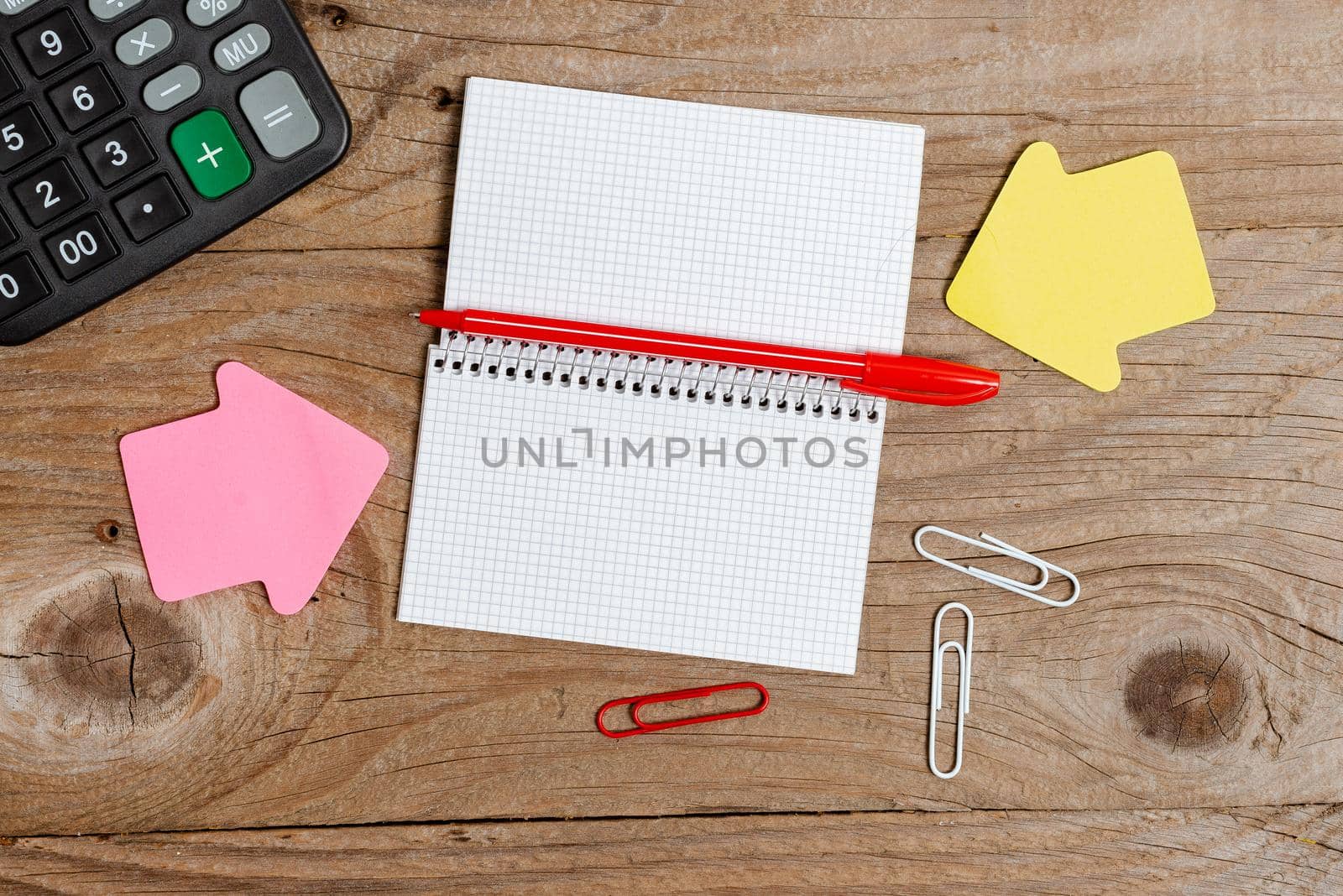 Display of Different Color Sticker Notes Arranged On Flat Lay Background