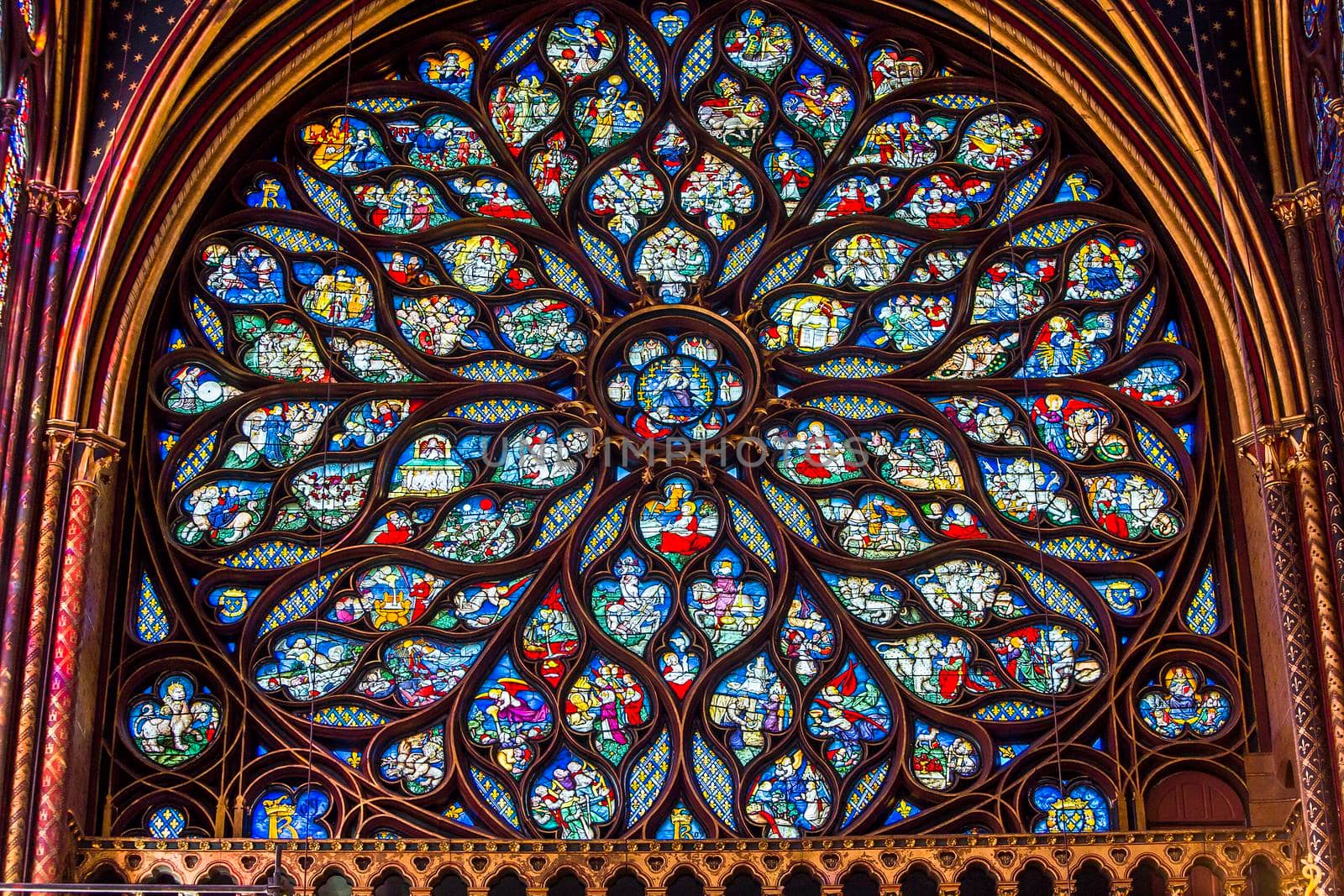 The Sainte Chapelle church, Paris, France by photogolfer