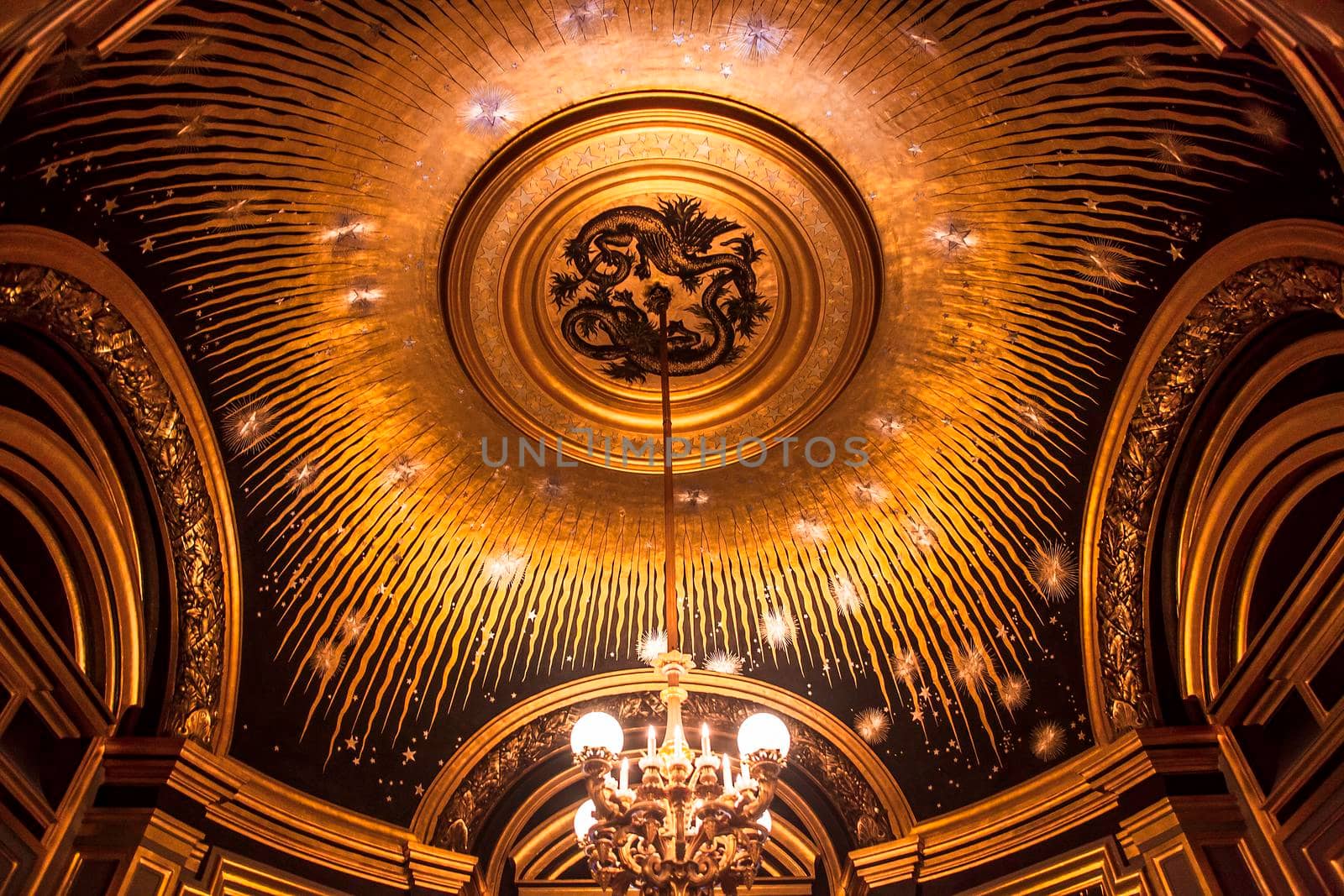 PARIS, france, DECEMBER 22 : An interior view of Opera de Paris, Palais Garnier, Paris Opera house shown on december 22, 2012 in Paris, france 