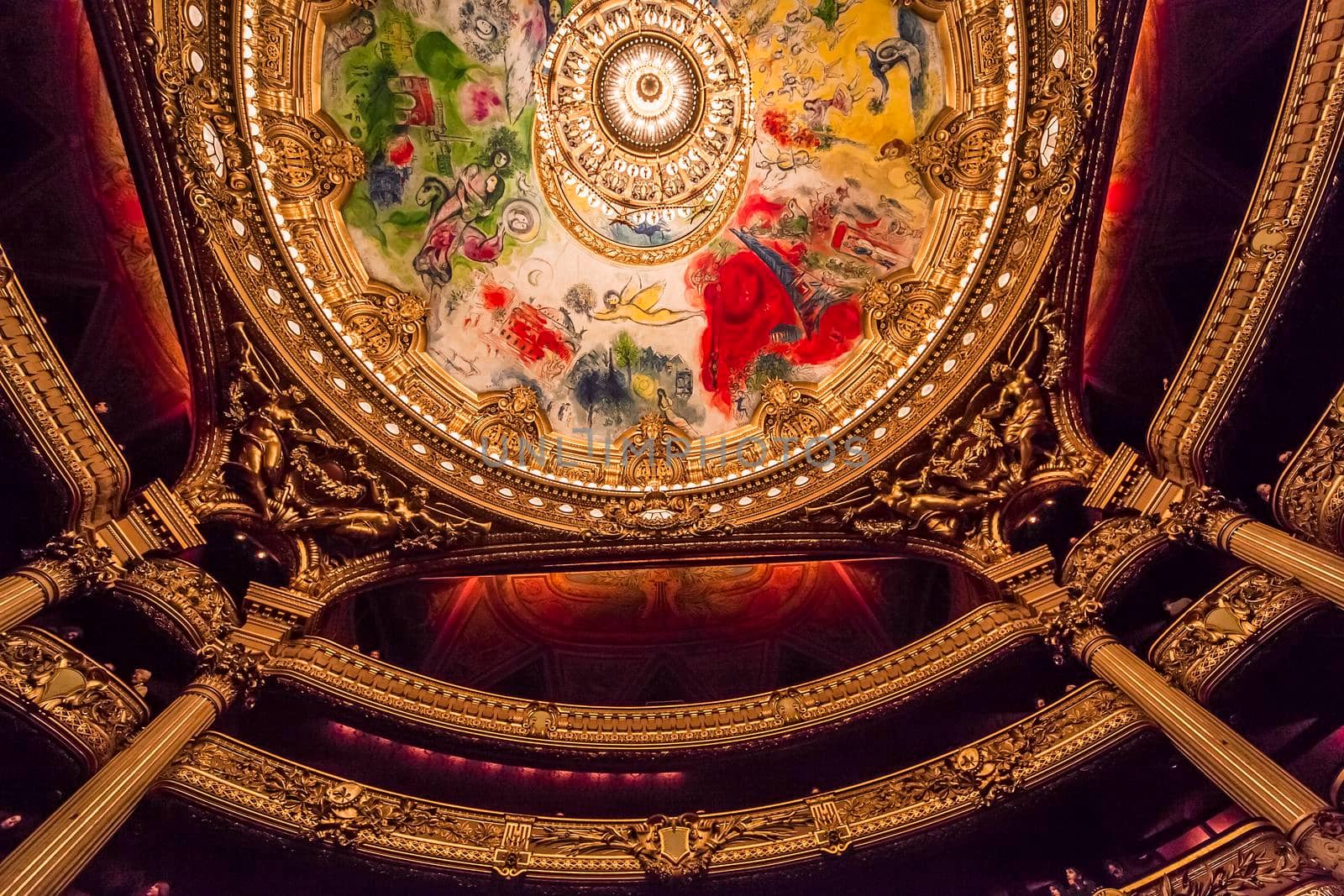 The Palais Garnier, Opera of Paris, interiors and details by photogolfer