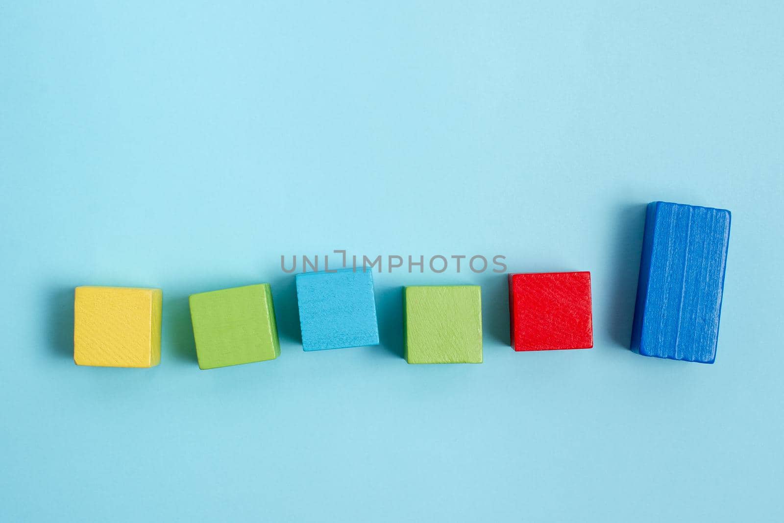 Stack of Sample Cube Rectangular Boxes On Surface Polished With Multi-Colour