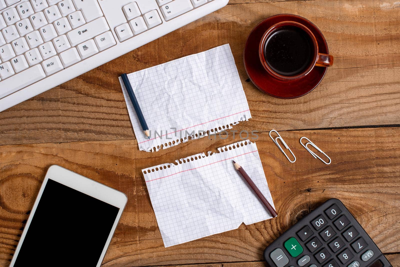 Display of Different Color Sticker Notes Arranged On Flat Lay Background