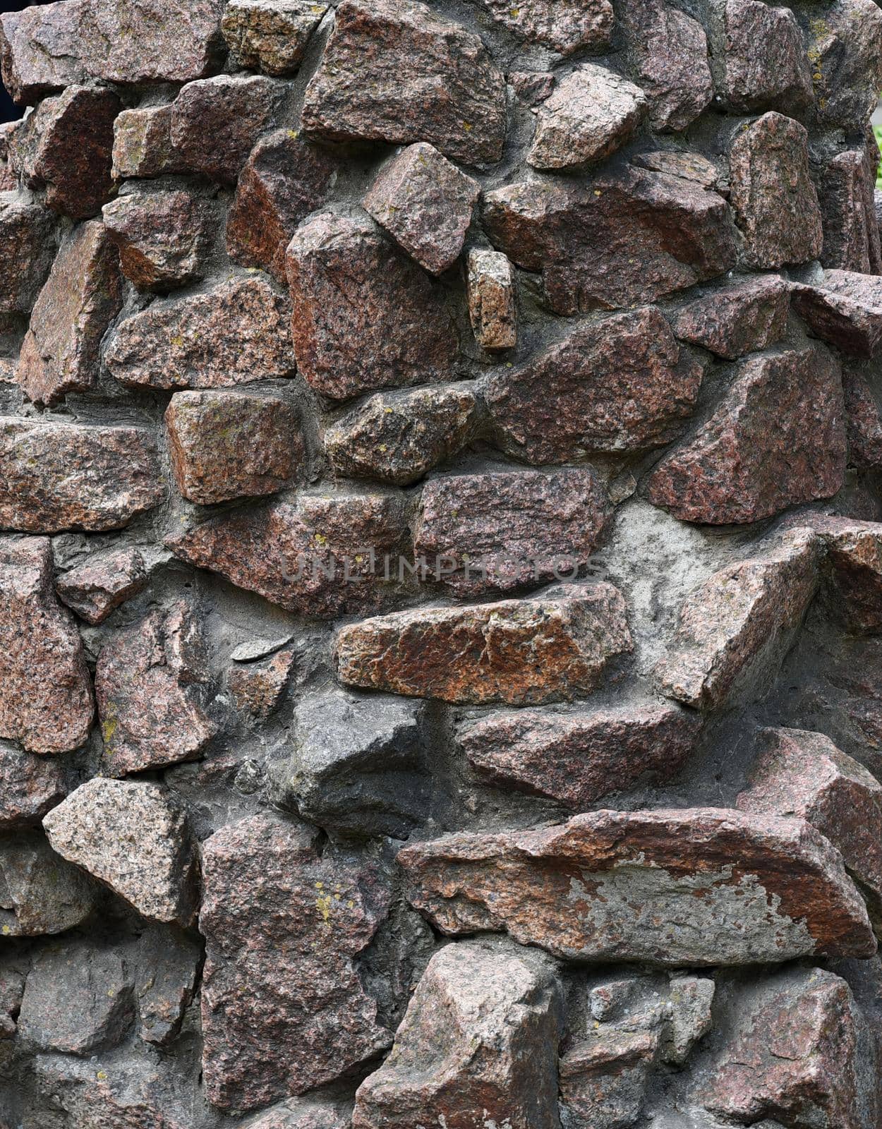 Fragment of the base of a granite structure