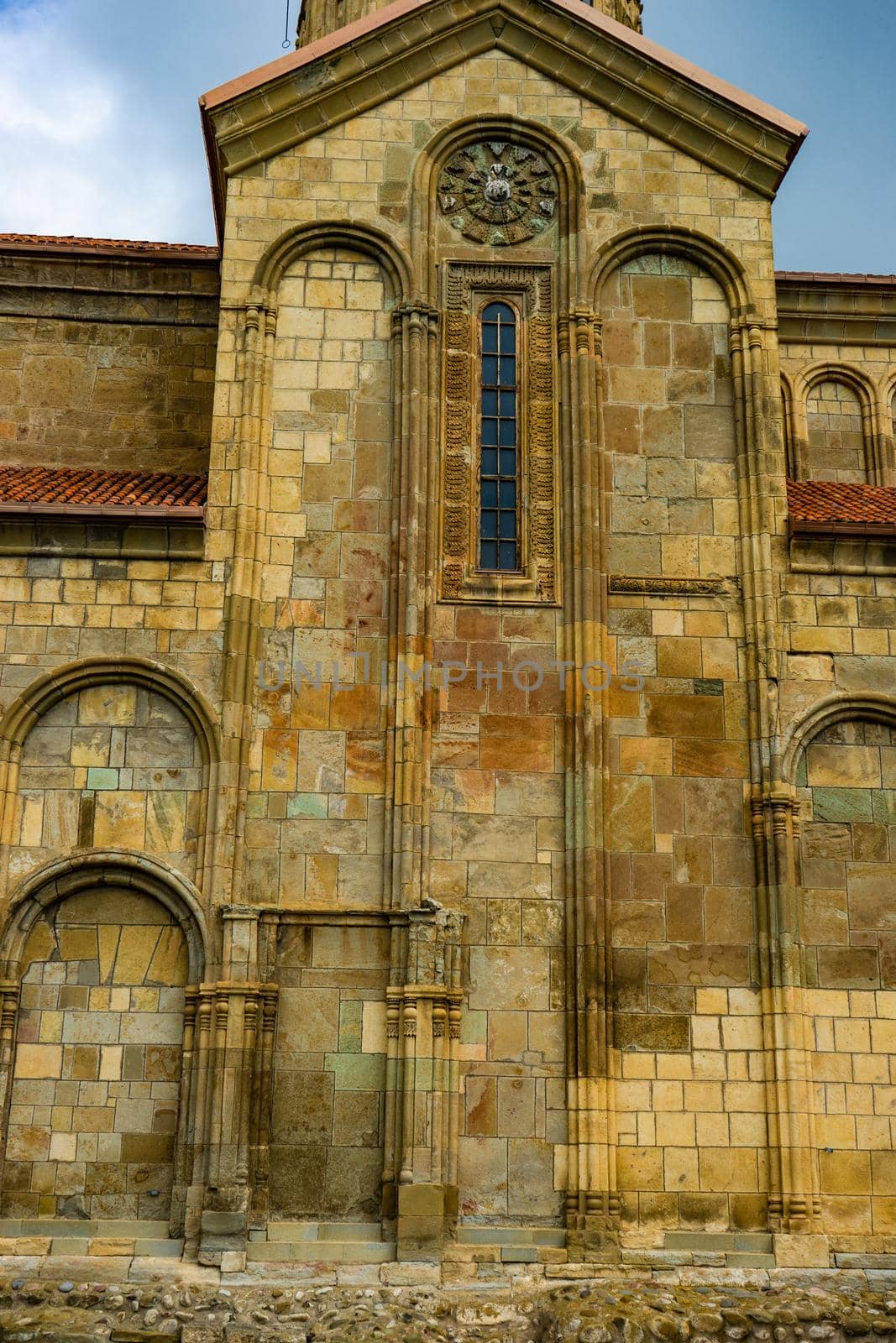 Famous travel landmark of Samtavisi cathedral in Shida kartli region of Georgia