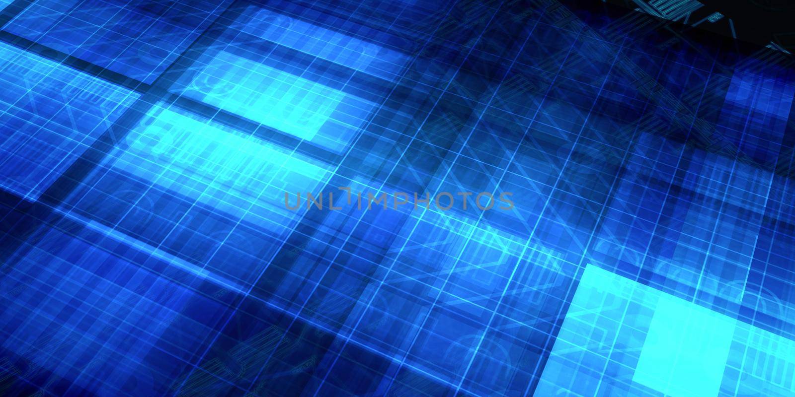 Business Services as a Technology Concept Art Abstract