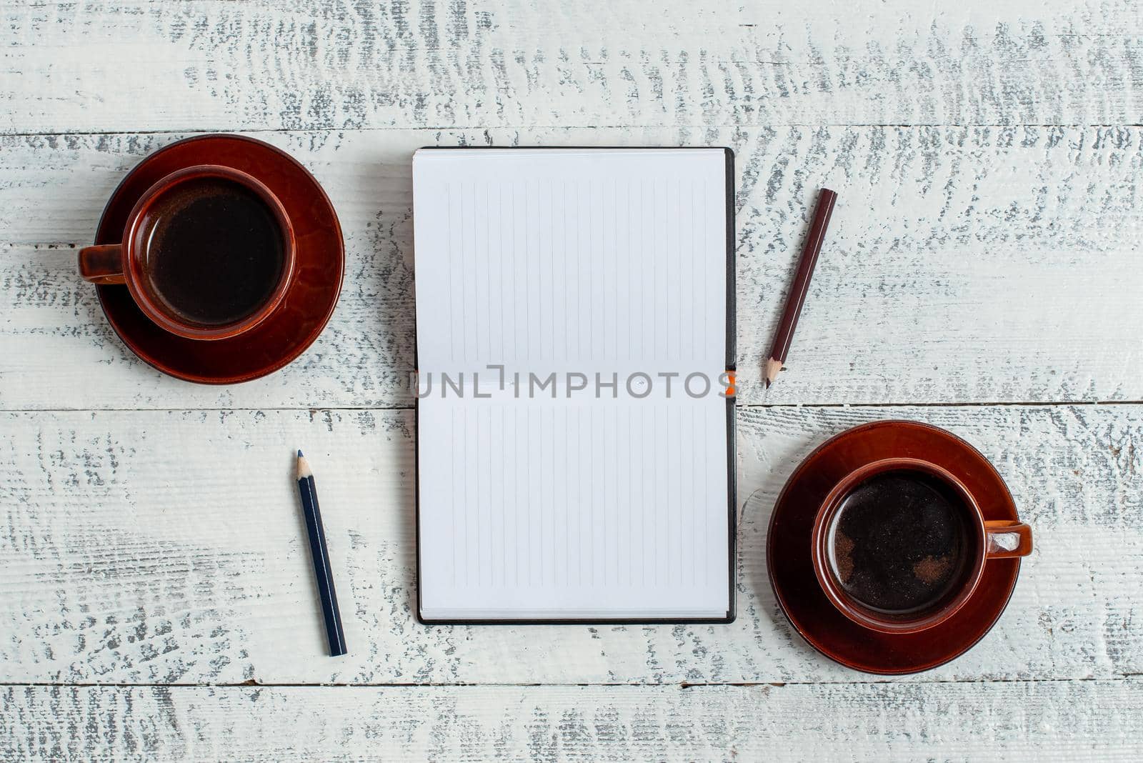 Display of Different Color Sticker Notes Arranged On Flat Lay Background