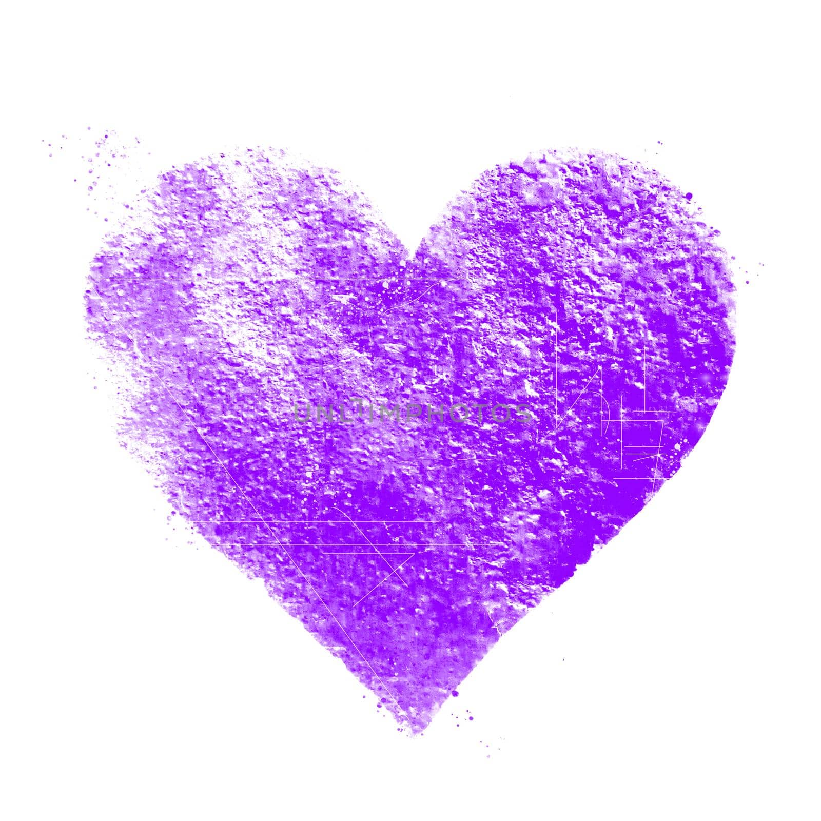 Vintage purple heart. Great for Valentine's Day, wedding, scrapbook, grunge surface textures.
Scratched heart