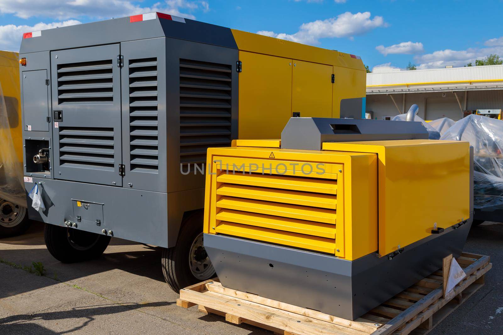 Diesel generator for general construction works and emergency services.