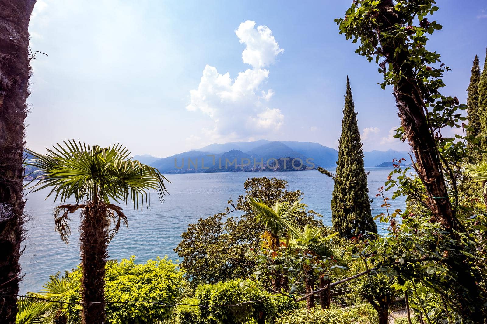 wiew of lake Como, near Bellagio, piedmonte, italy