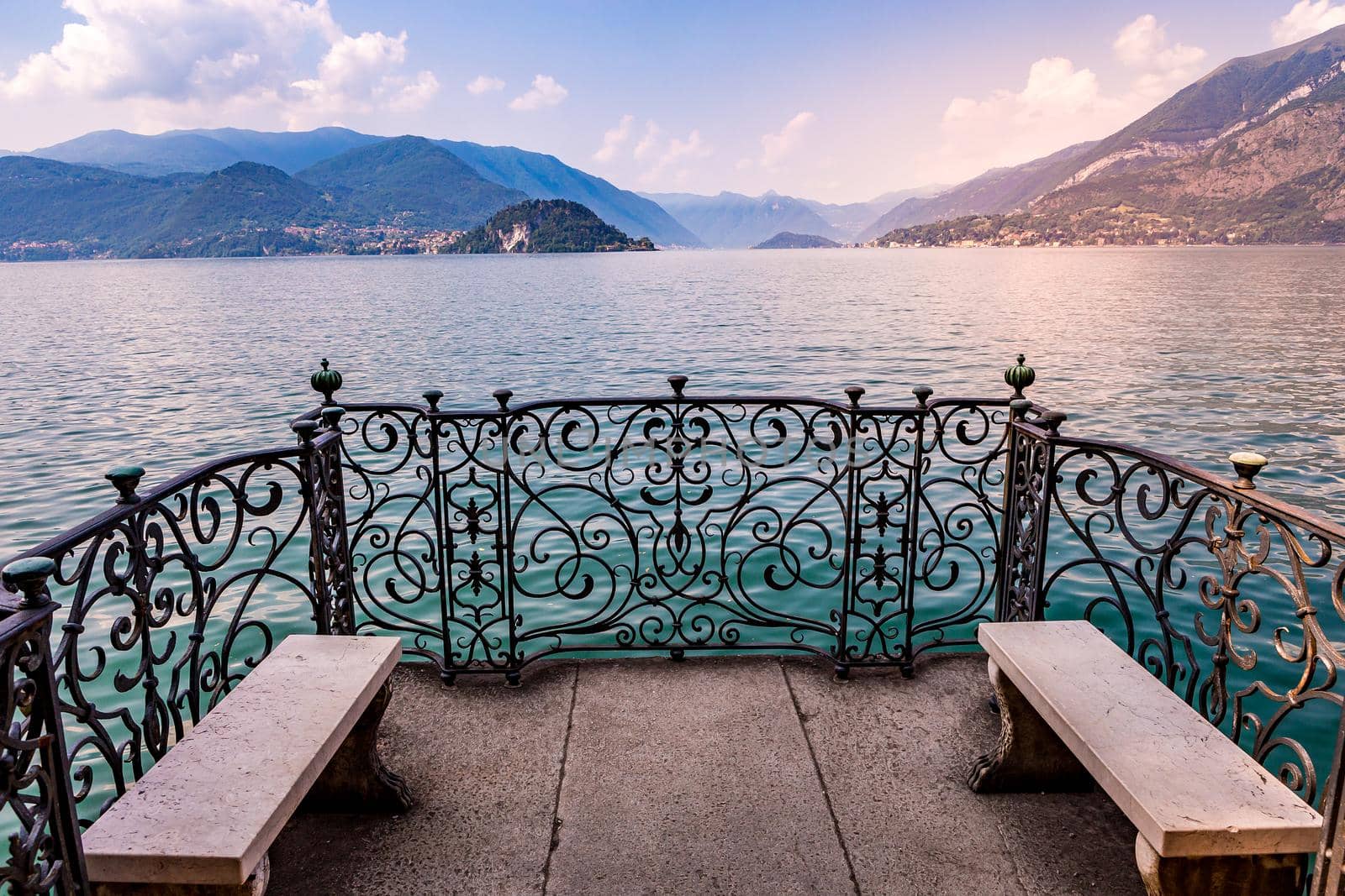 wiew of lake Como, near Bellagio, piedmonte, italy