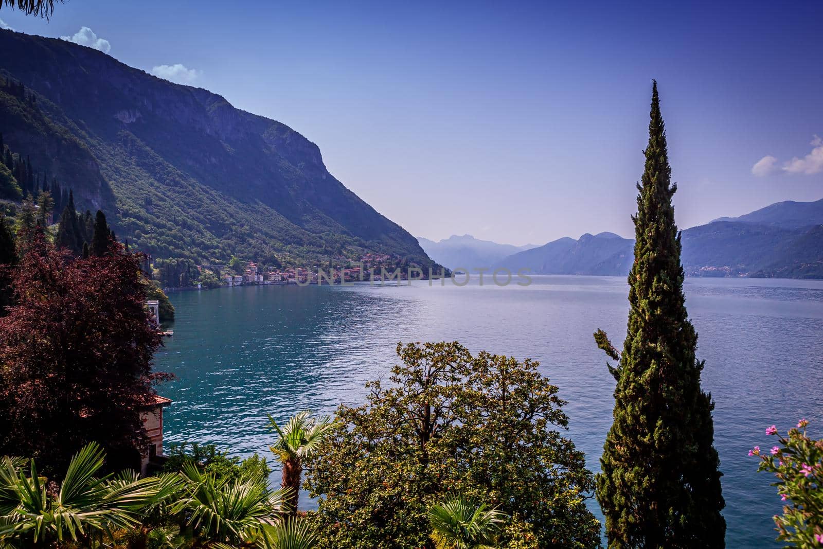 wiew of lake Como, near Bellagio, piedmonte, italy