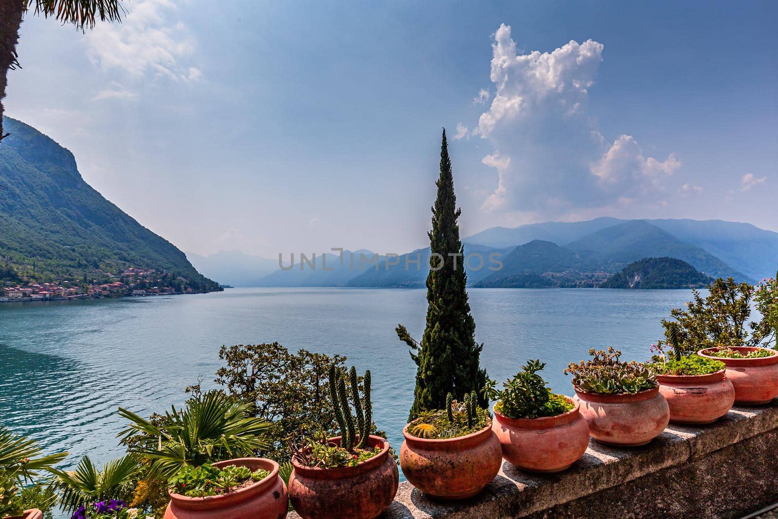 wiew of lake Como, near Bellagio, piedmonte, italy