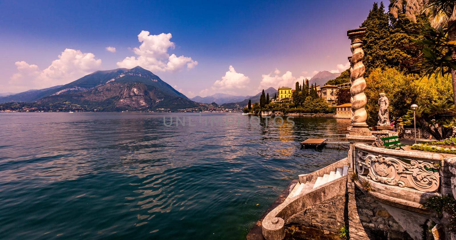 wiew of lake Como, near Bellagio, piedmonte, italy