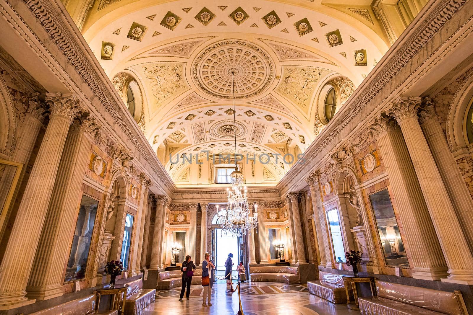 interiors of palazzo Borromeo, lake maggiore, Stresa, italy by photogolfer