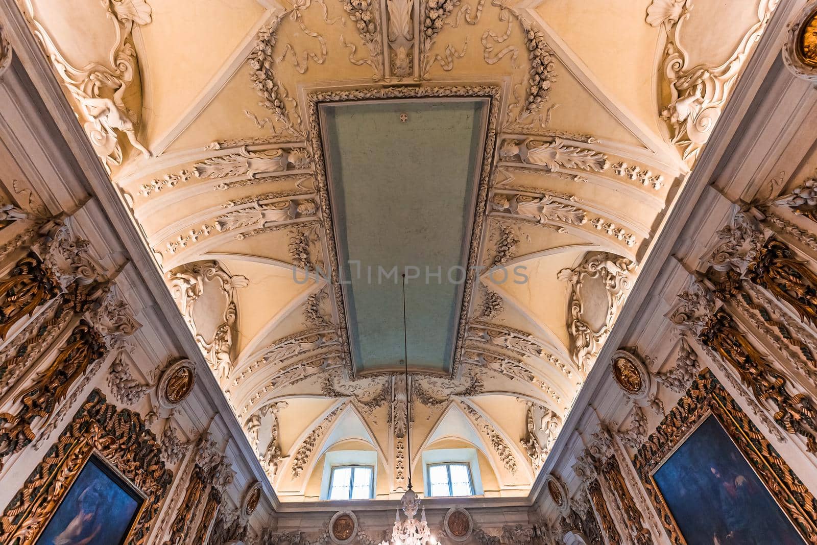 interiors of palazzo Borromeo, lake maggiore, Stresa, italy by photogolfer