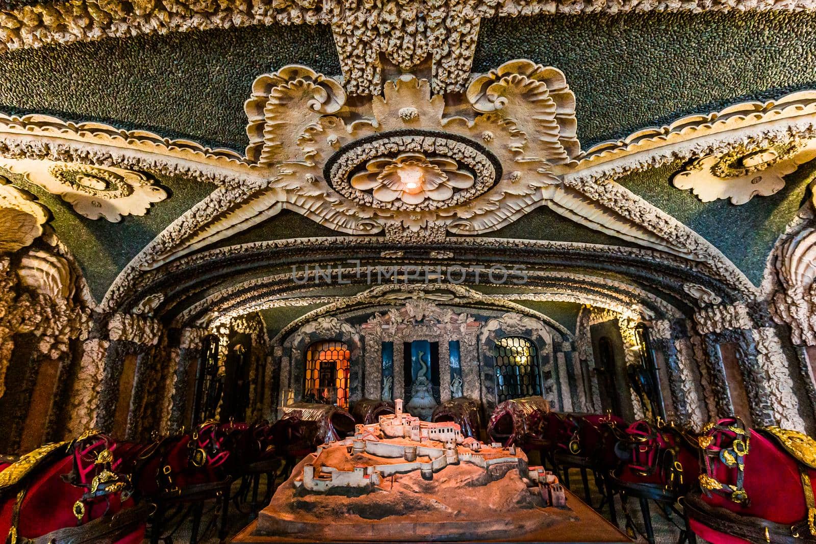 interiors of palazzo Borromeo, lake maggiore, Stresa, italy by photogolfer