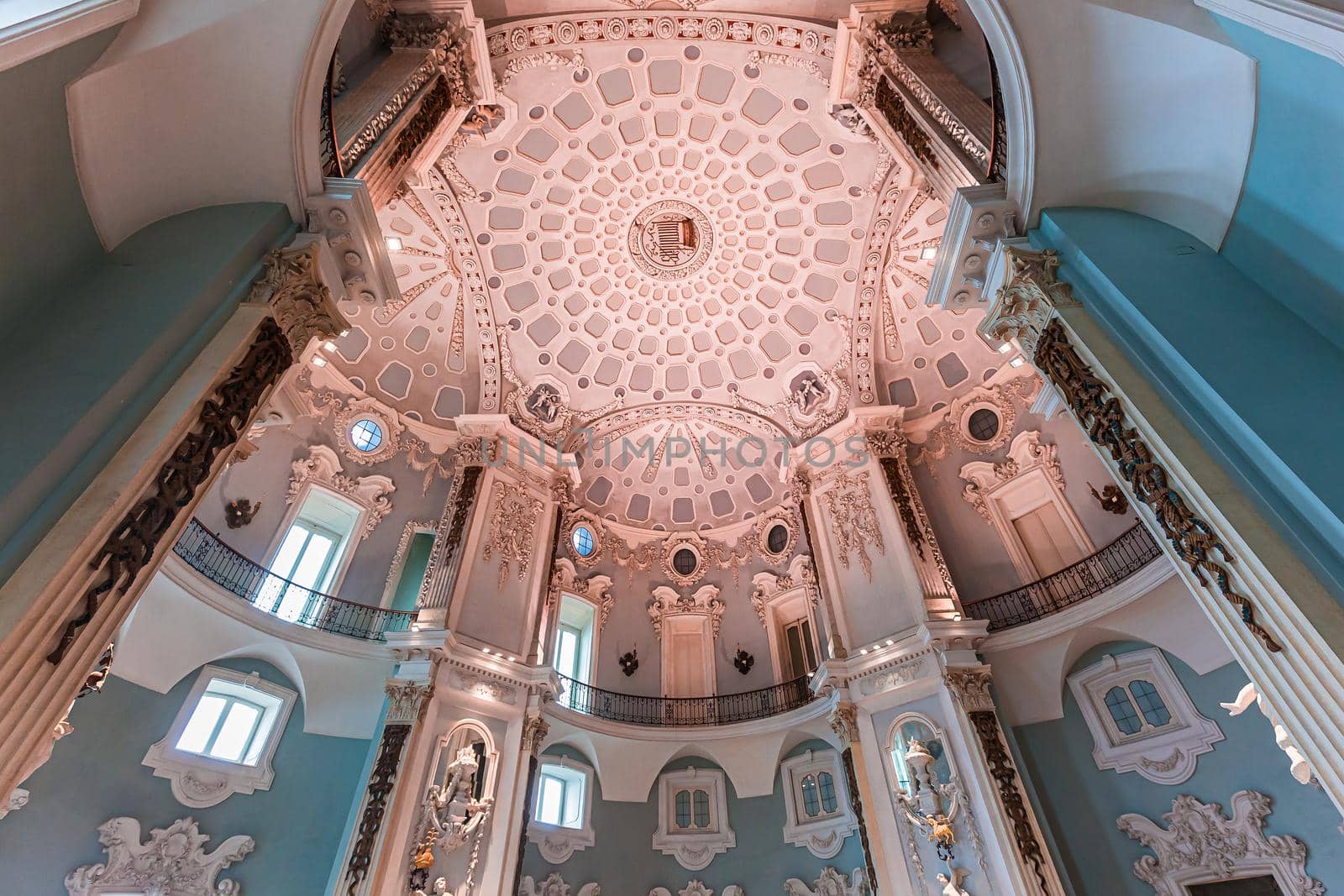 interiors of palazzo Borromeo, lake maggiore, Stresa, italy by photogolfer