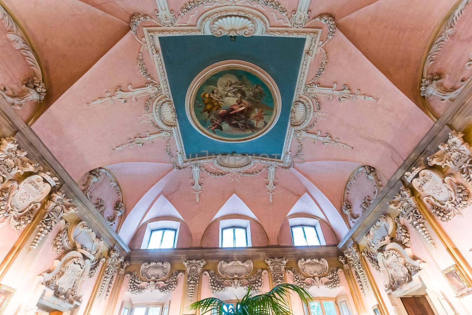 interiors of palazzo Borromeo, lake maggiore, Stresa, italy by photogolfer