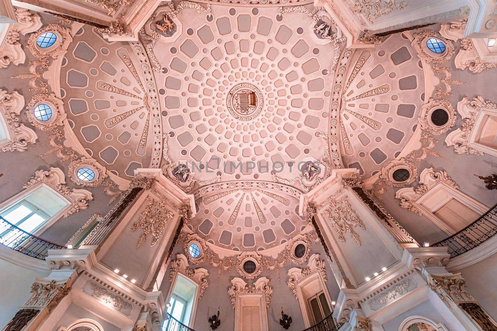 STRESA, ITALY, MAY 28, 2019 : interiors of palazzo Borromeo, isola bella, lake maggiore, may 28, 2019, in Stresa, italy