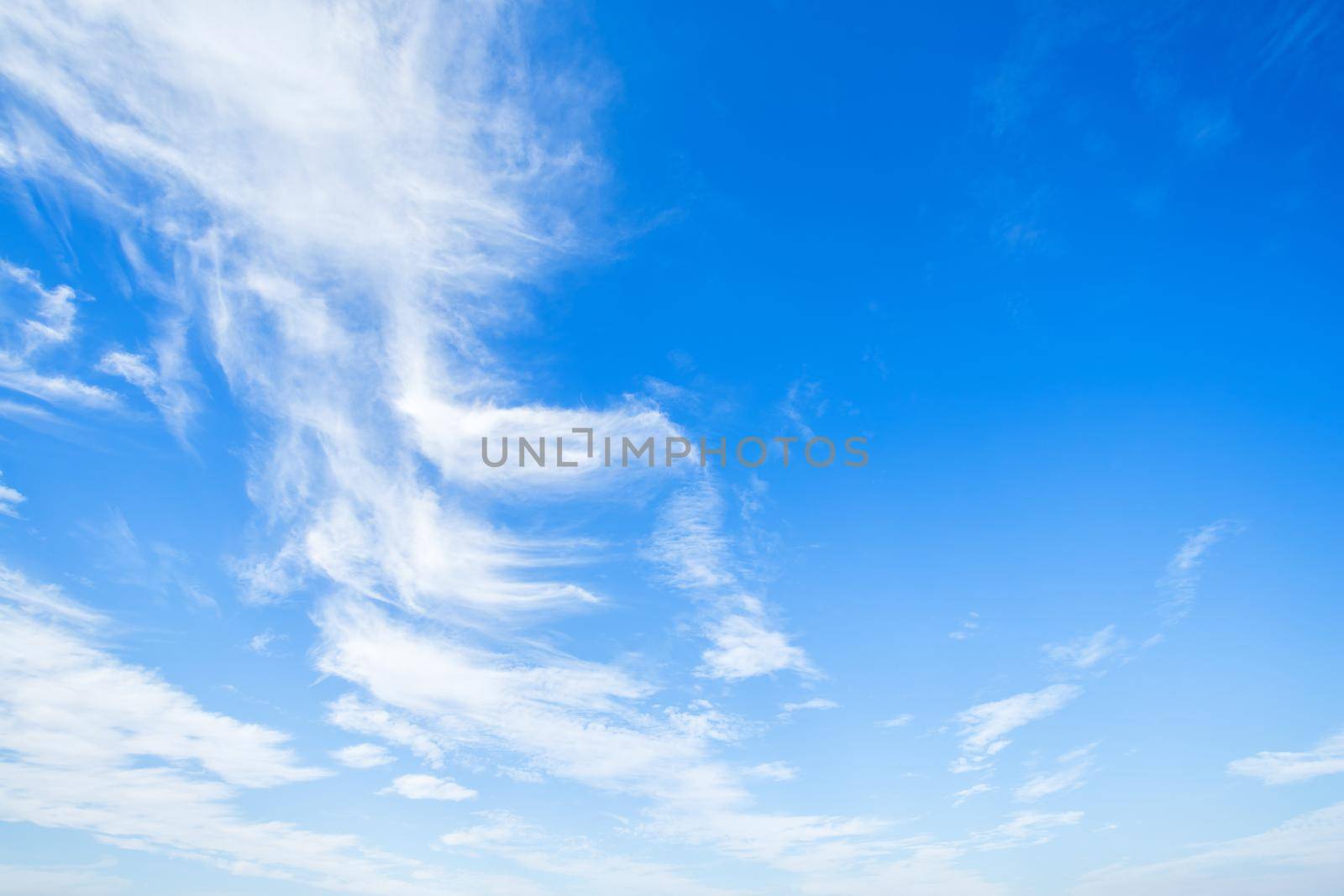 blue sky background texture with white clouds.