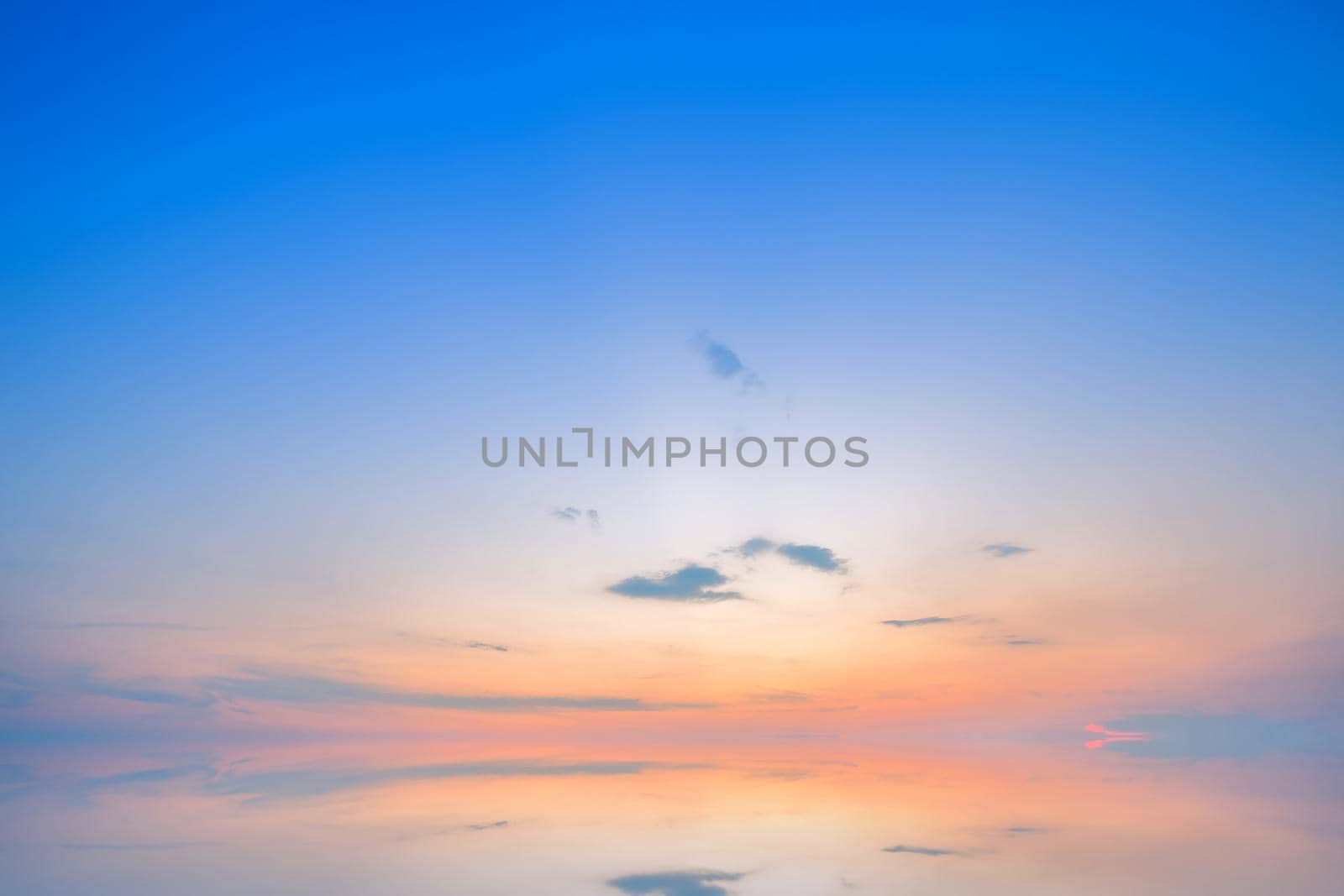 blue dramatic sunset sky texture background.