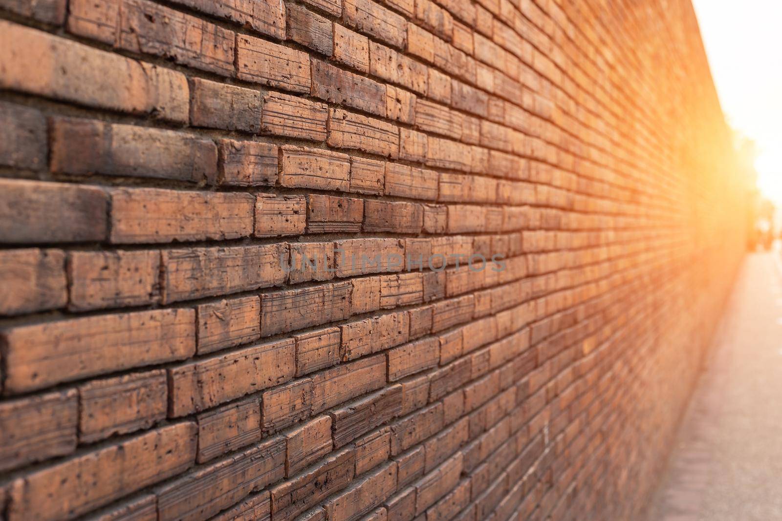 Background Orange wall large texture.