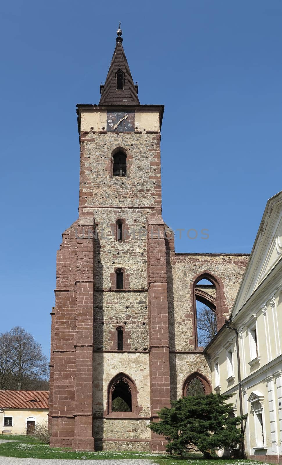 Benedictine monastery - Sazava monastery - from 1032. Founded by prince Oldrich and Saint Prokop - canonized 1204. Centrum of Slavonian culture at ancient time. Sazava, Czech republic