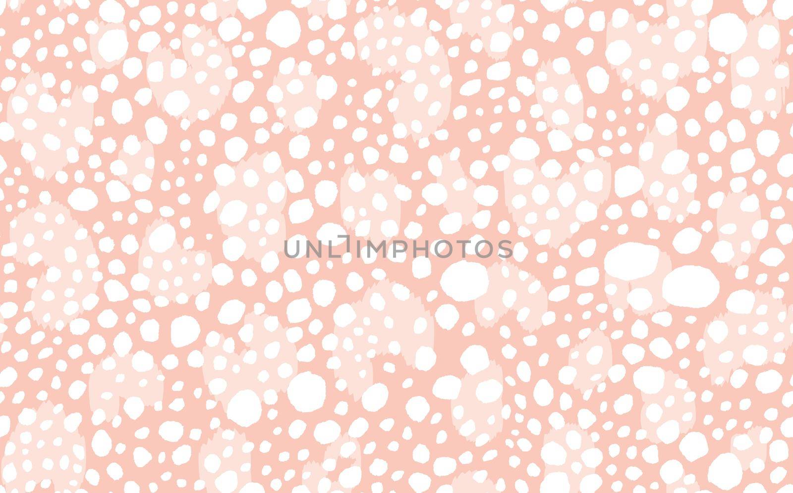 Abstract modern leopard seamless pattern. Animals trendy background. Beige and white decorative vector stock illustration for print, card, postcard, fabric, textile. Modern ornament of stylized skin by allaku