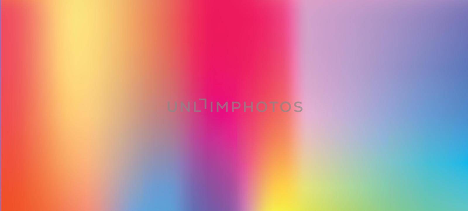 Trendy abstract rainbow blurred background. Smooth watercolor vector illustration for web, template, posters, card, banner. Pastel colors gradient mesh pattern.