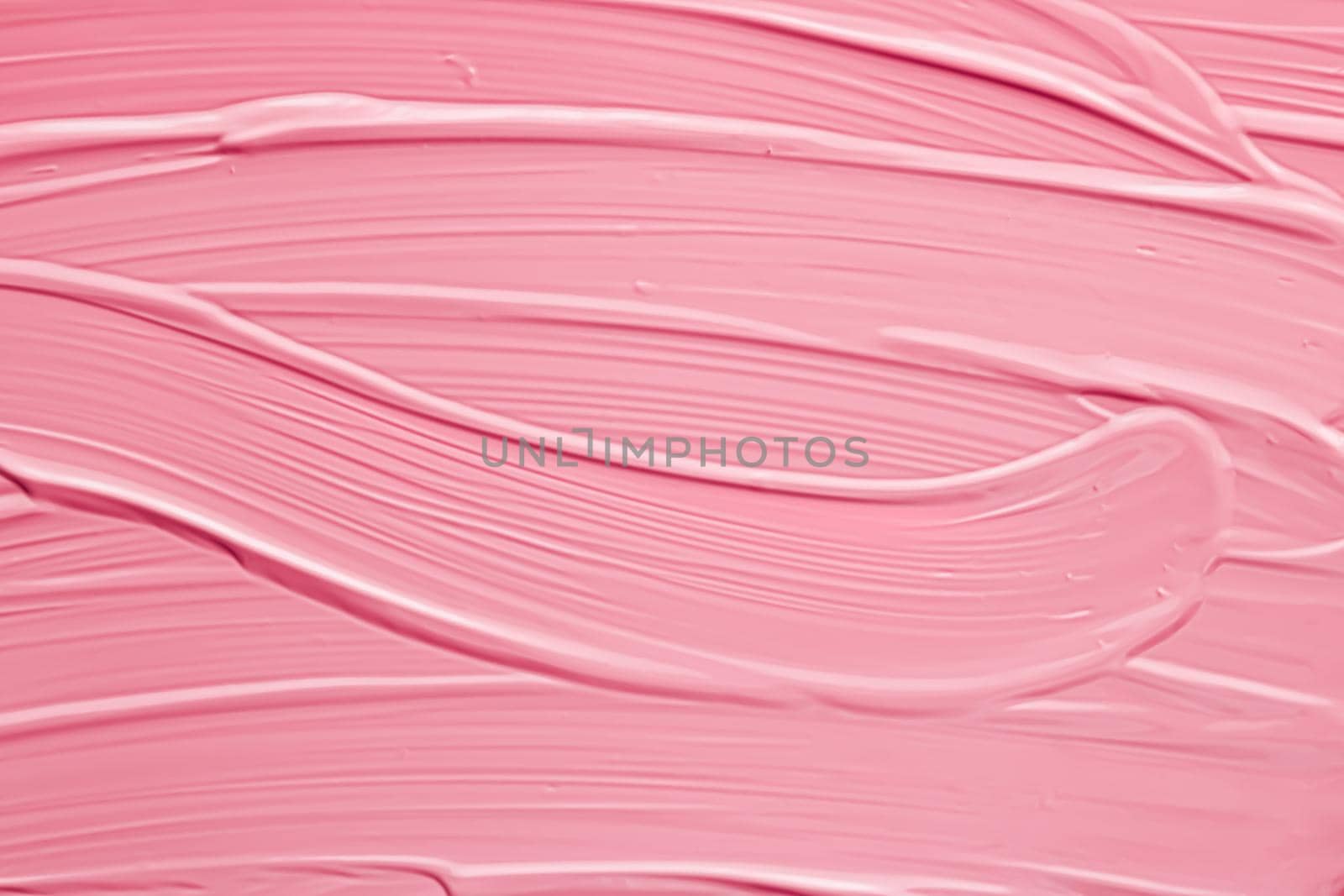 Pink lipstick or lip gloss texture as cosmetic background, makeup and beauty cosmetics product for luxury brand, holiday flatlay backdrop or abstract wall art and paint strokes.