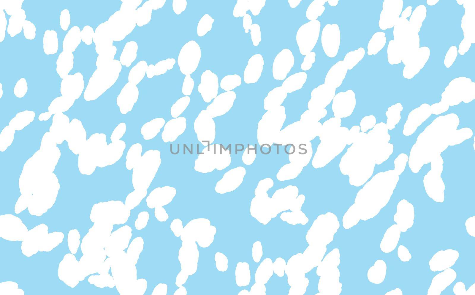 Abstract modern leopard seamless pattern. Animals trendy background. Blue and white decorative vector stock illustration for print, card, postcard, fabric, textile. Modern ornament of stylized skin by allaku