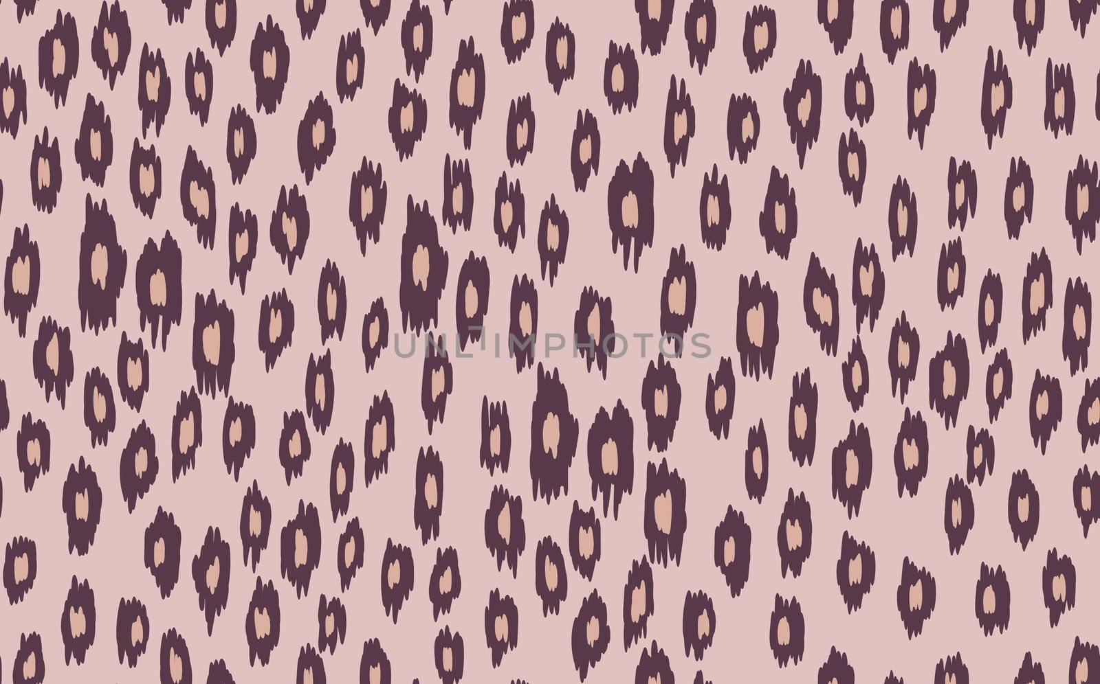 Abstract modern leopard seamless pattern. Animals trendy background. Beige and brown decorative vector stock illustration for print, card, postcard, fabric, textile. Modern ornament of stylized skin by allaku
