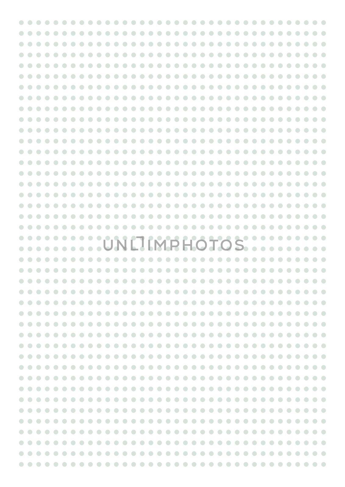 Graph paper. Printable dotted grid paper on white background. Geometric abstract dotted transparent illustration with dots for school, notebook, diary, notes, print. Realistic paper blank size A4.