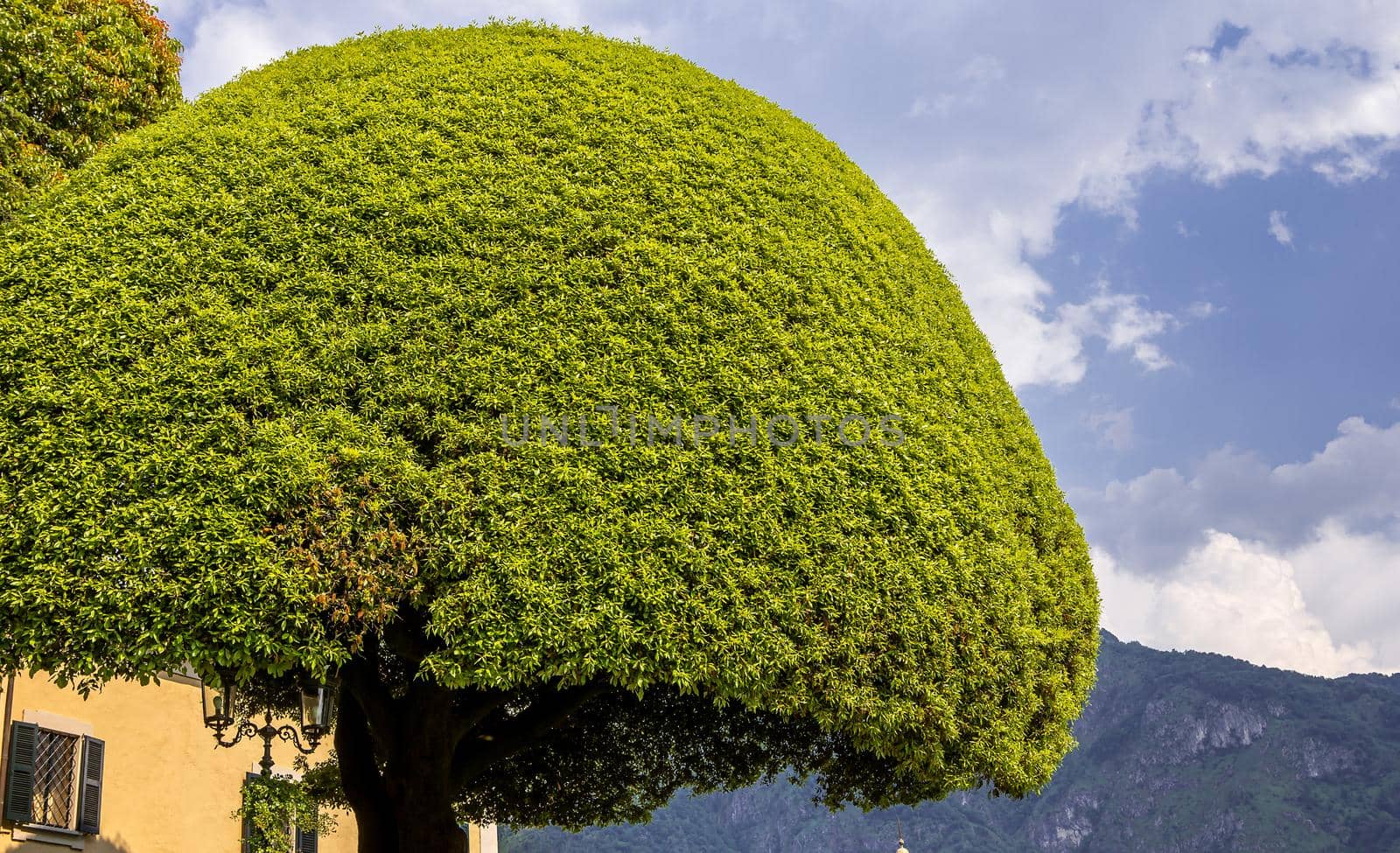 LENNO, ITALY, JUNE 04, 2019 : exteriors of villa del Balbianello, on lake Como, june 04, 2019, in Lenno, italy