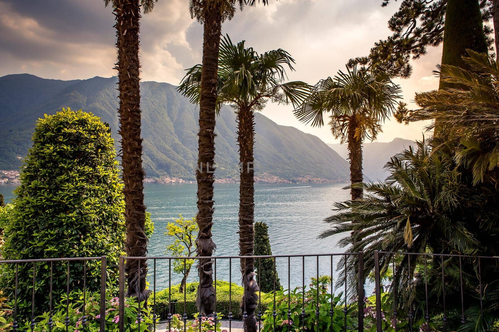 LENNO, ITALY, JUNE 04, 2019 : exteriors of villa del Balbianello, on lake Como, june 04, 2019, in Lenno, italy