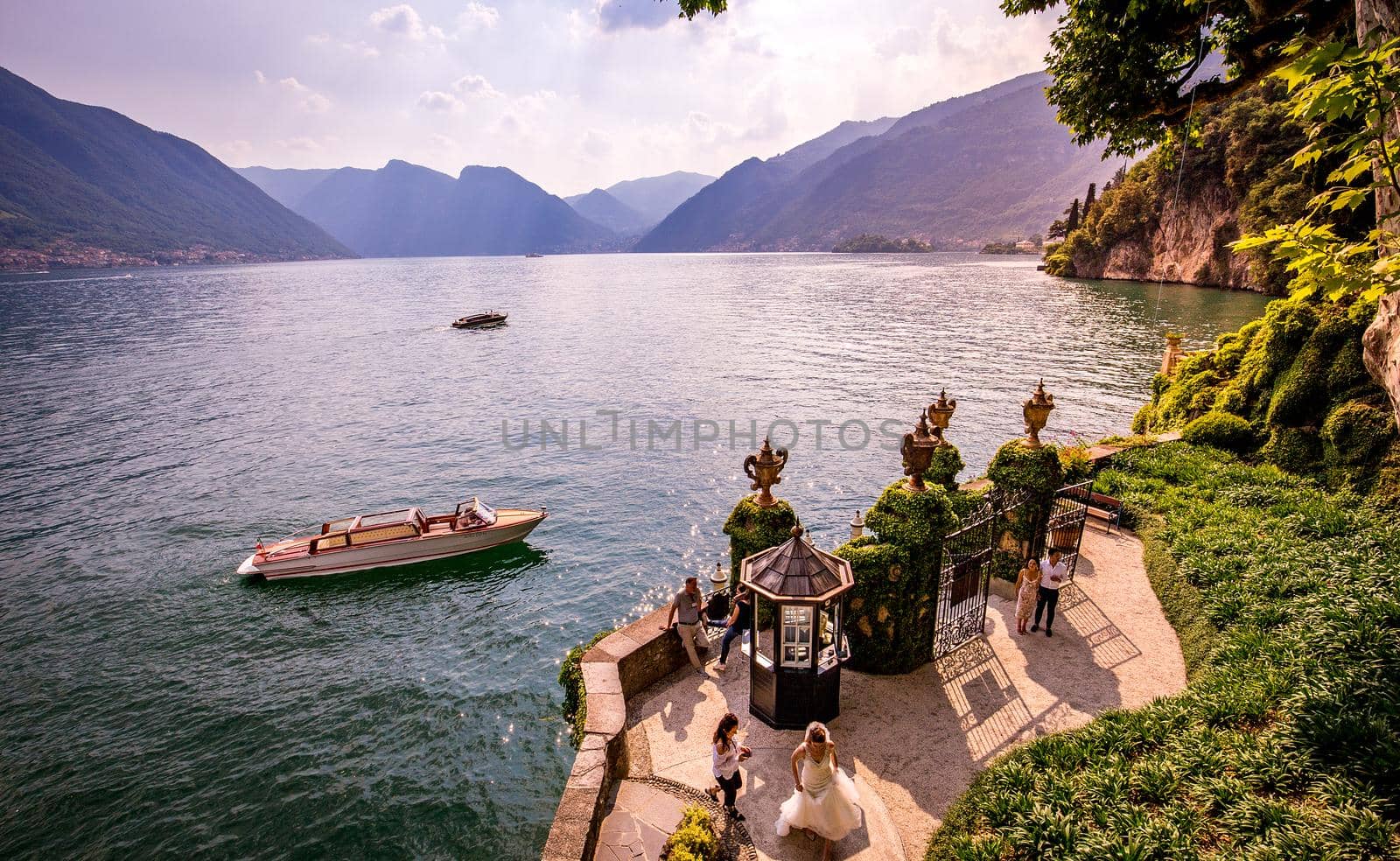 LENNO, ITALY, JUNE 04, 2019 : exteriors of villa del Balbianello, on lake Como, june 04, 2019, in Lenno, italy