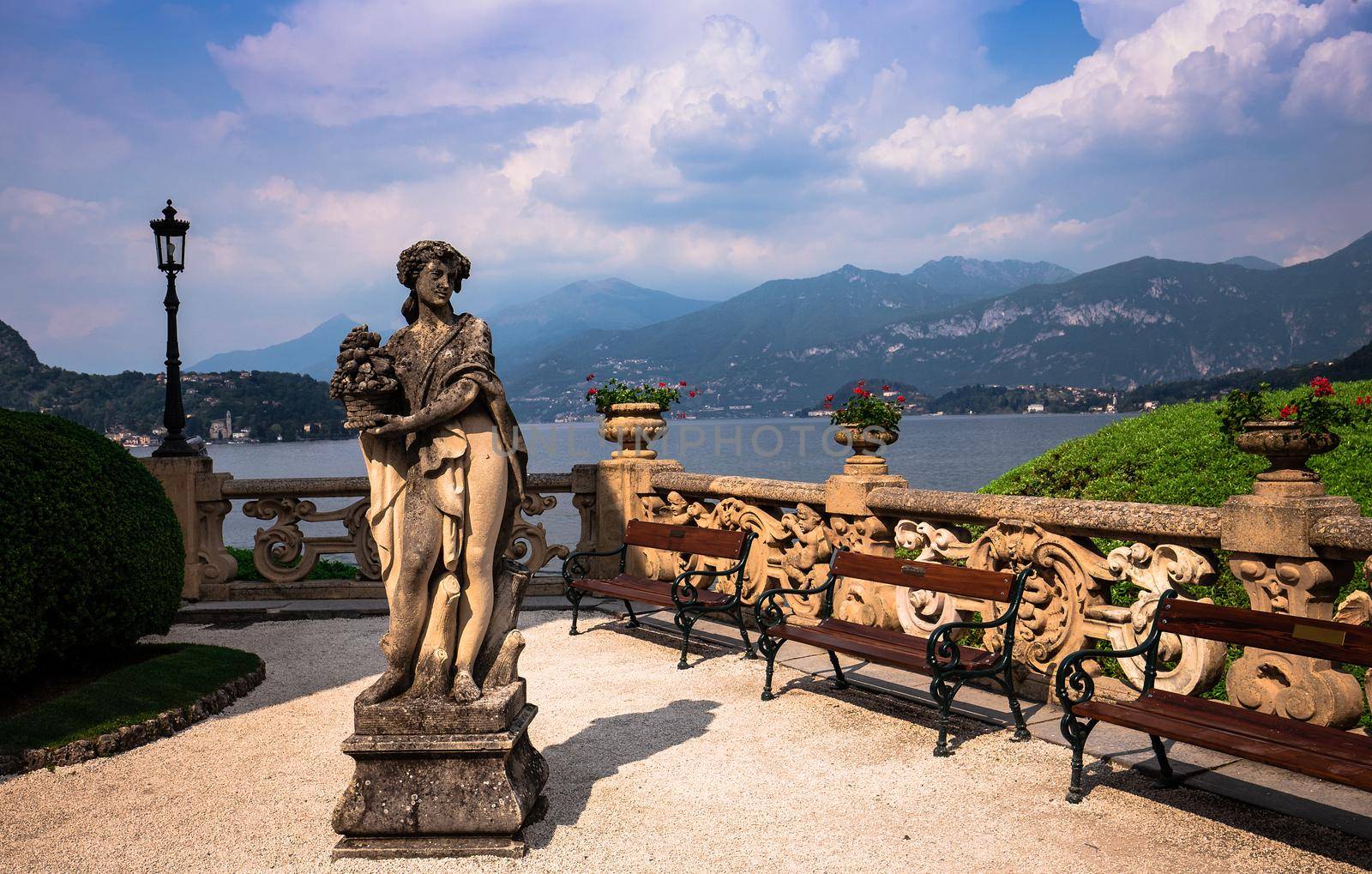 LENNO, ITALY, JUNE 04, 2019 : exteriors of villa del Balbianello, on lake Como, june 04, 2019, in Lenno, italy