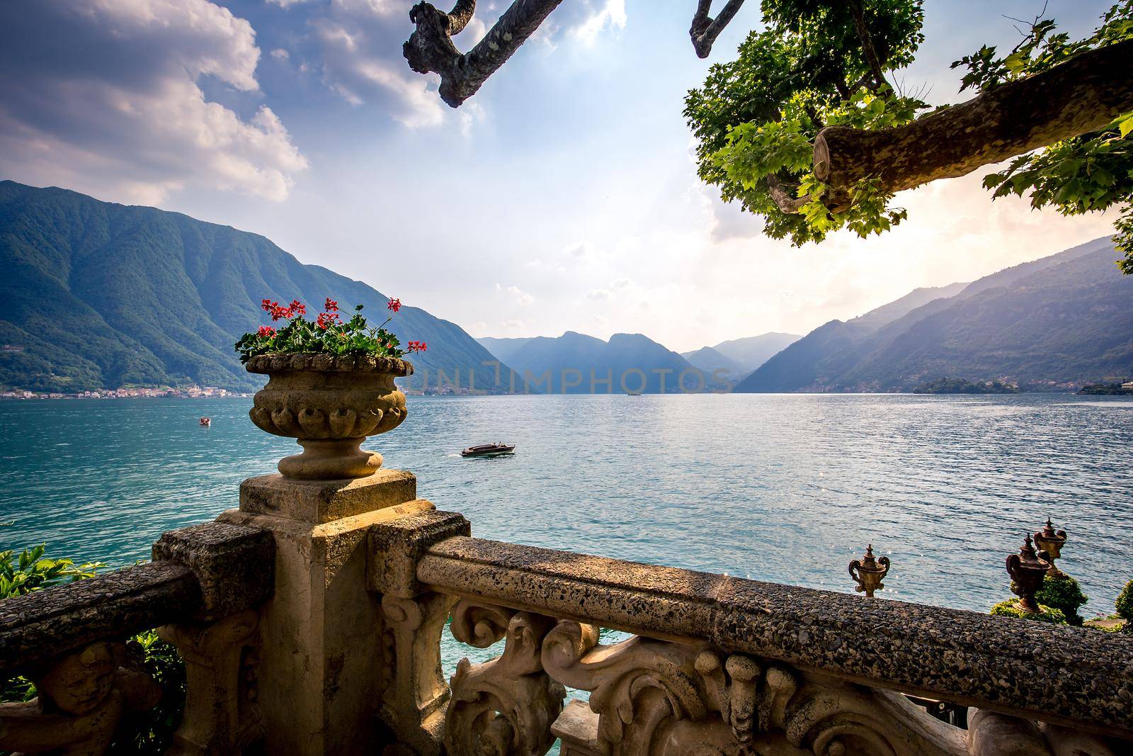 LENNO, ITALY, JUNE 04, 2019 : exteriors of villa del Balbianello, on lake Como, june 04, 2019, in Lenno, italy