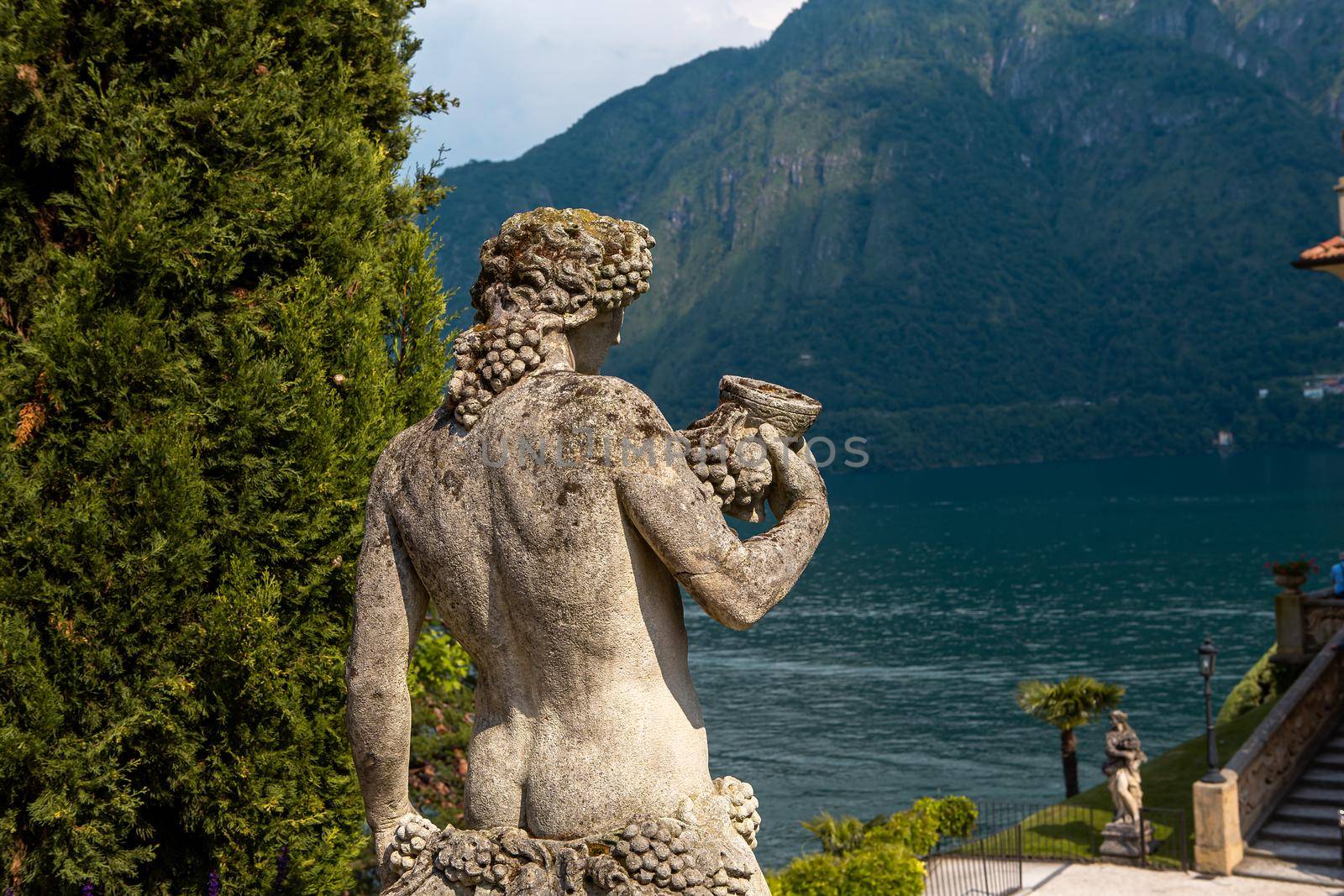 LENNO, ITALY, JUNE 04, 2019 : exteriors of villa del Balbianello, on lake Como, june 04, 2019, in Lenno, italy