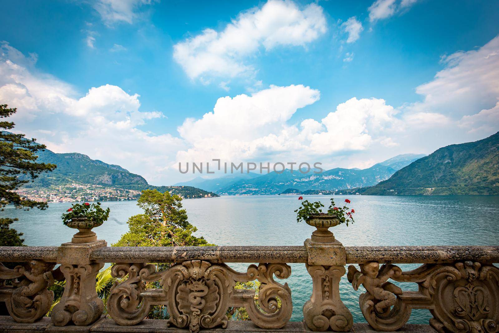 LENNO, ITALY, JUNE 04, 2019 : exteriors of villa del Balbianello, on lake Como, june 04, 2019, in Lenno, italy